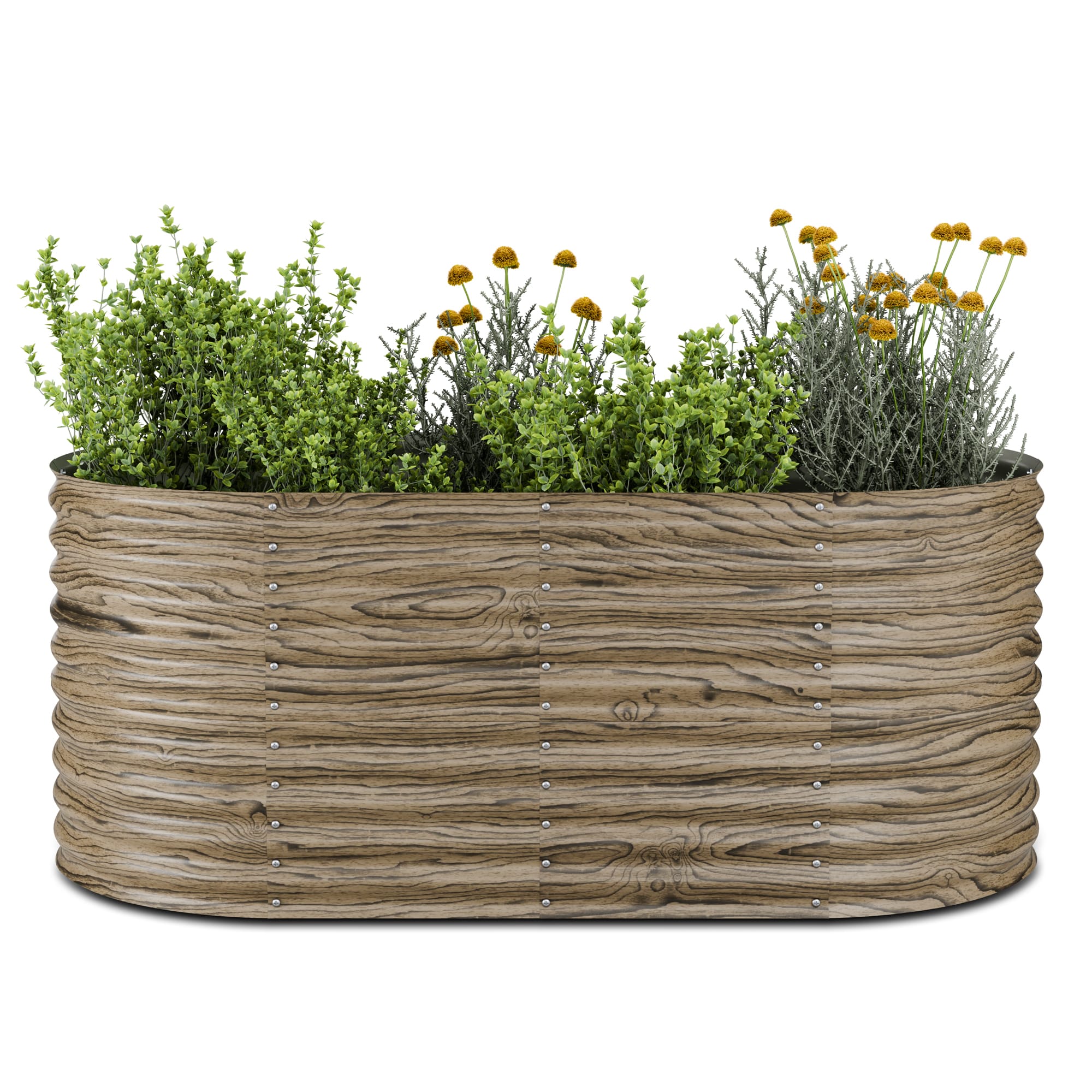 Blumfeldt High Grow vyvýšený záhon, 1169 L, Ergonomický, Odolný voči poveternostným vplyvom, Oválny