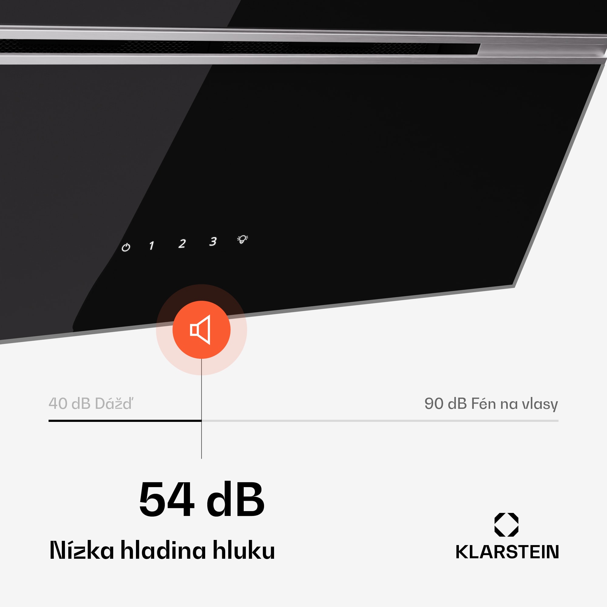 Klarstein Alina digestor, 80 cm, 600 m³/h, Tichý, EEK A – Obrázok 4