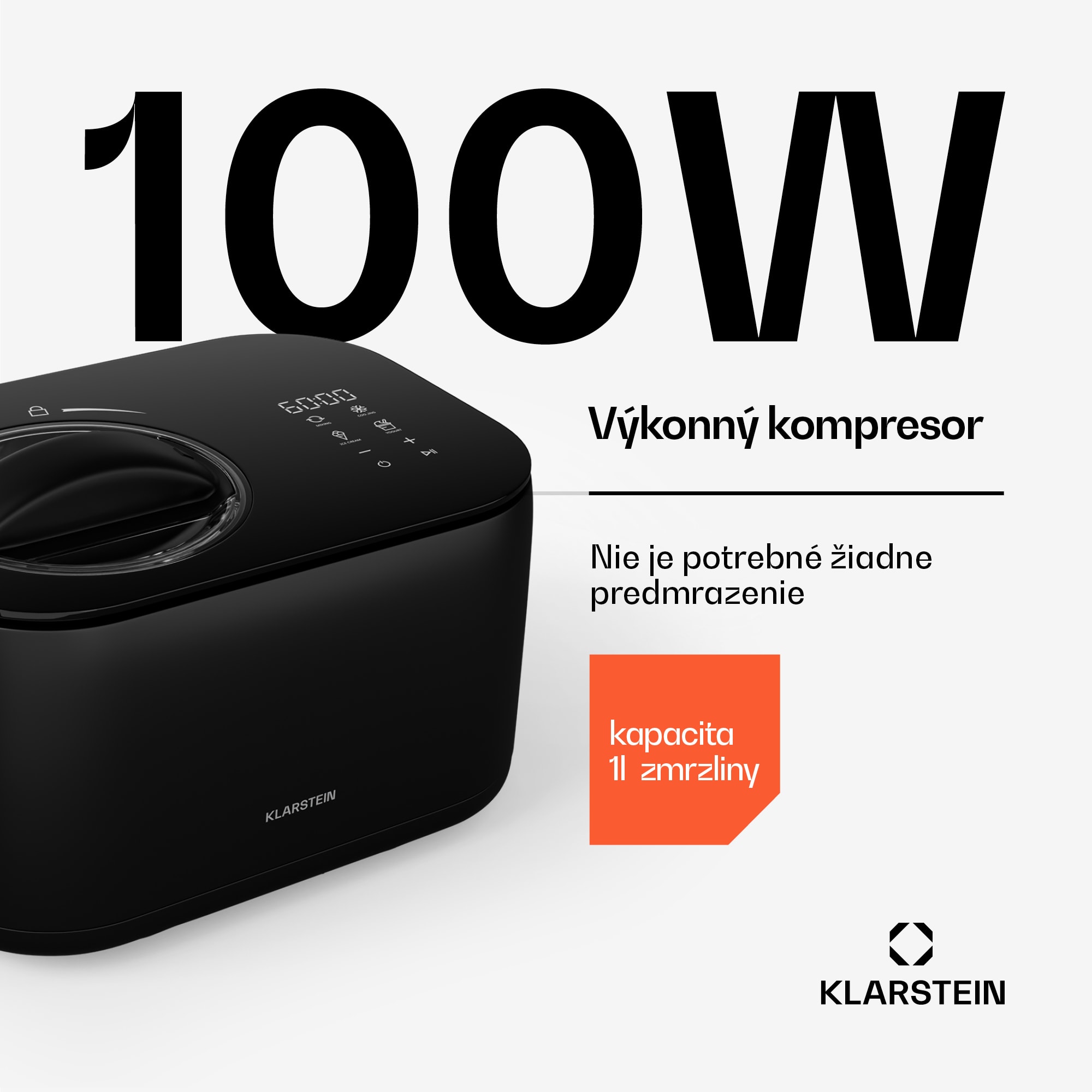 Klarstein FrostFusion zmrzlinovač - výrobník zmrzliny a jogurtu 2 v 1 s funkciou udržiavania chladu – Obrázok 3