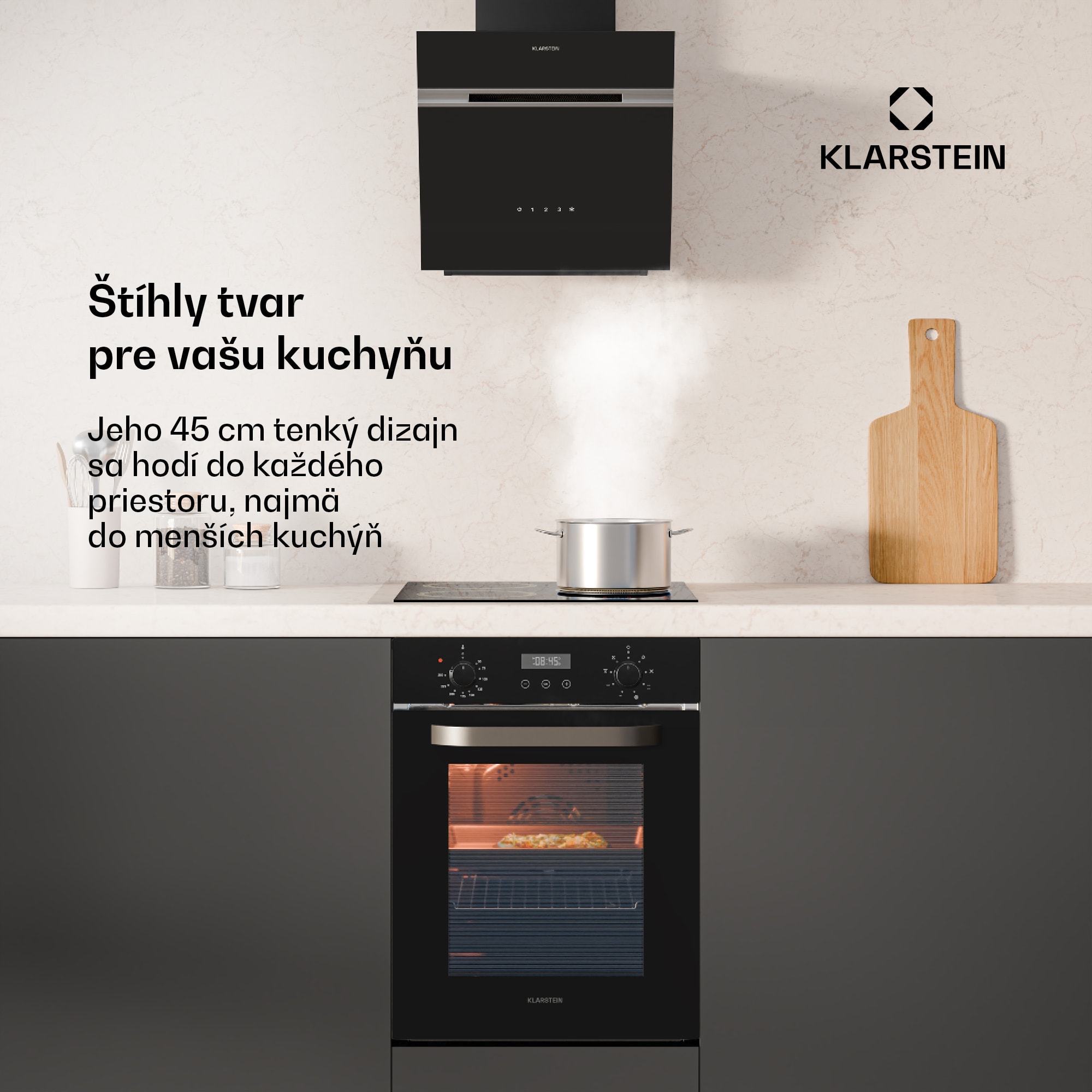 Klarstein SmartSlim rúra, Slim dizajn, 9 funkcií, objem 49 l, jednoduché čistenie, EEK A – Obrázok 2