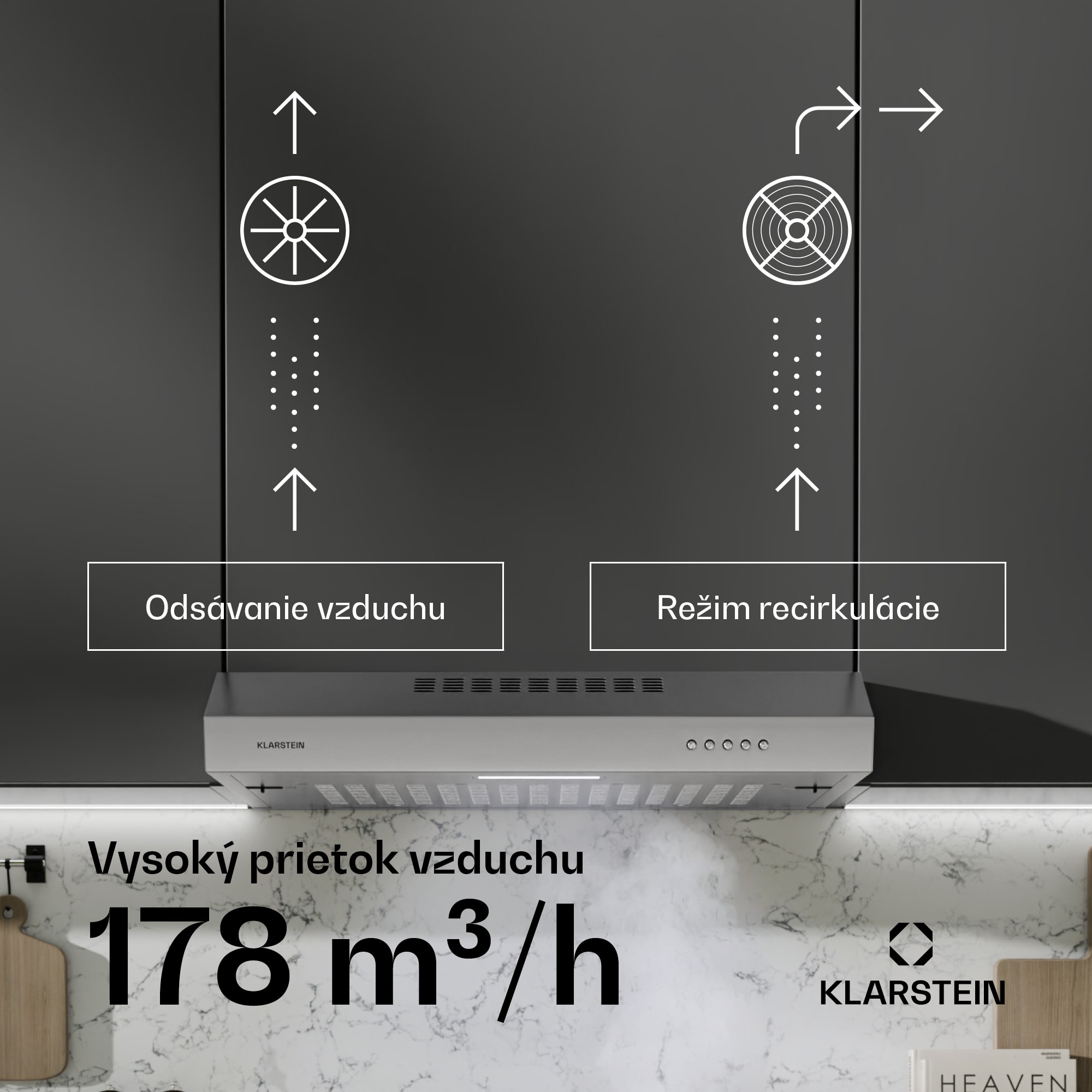 Klarstein SlimVent 60 Silver digestor – Obrázok 4