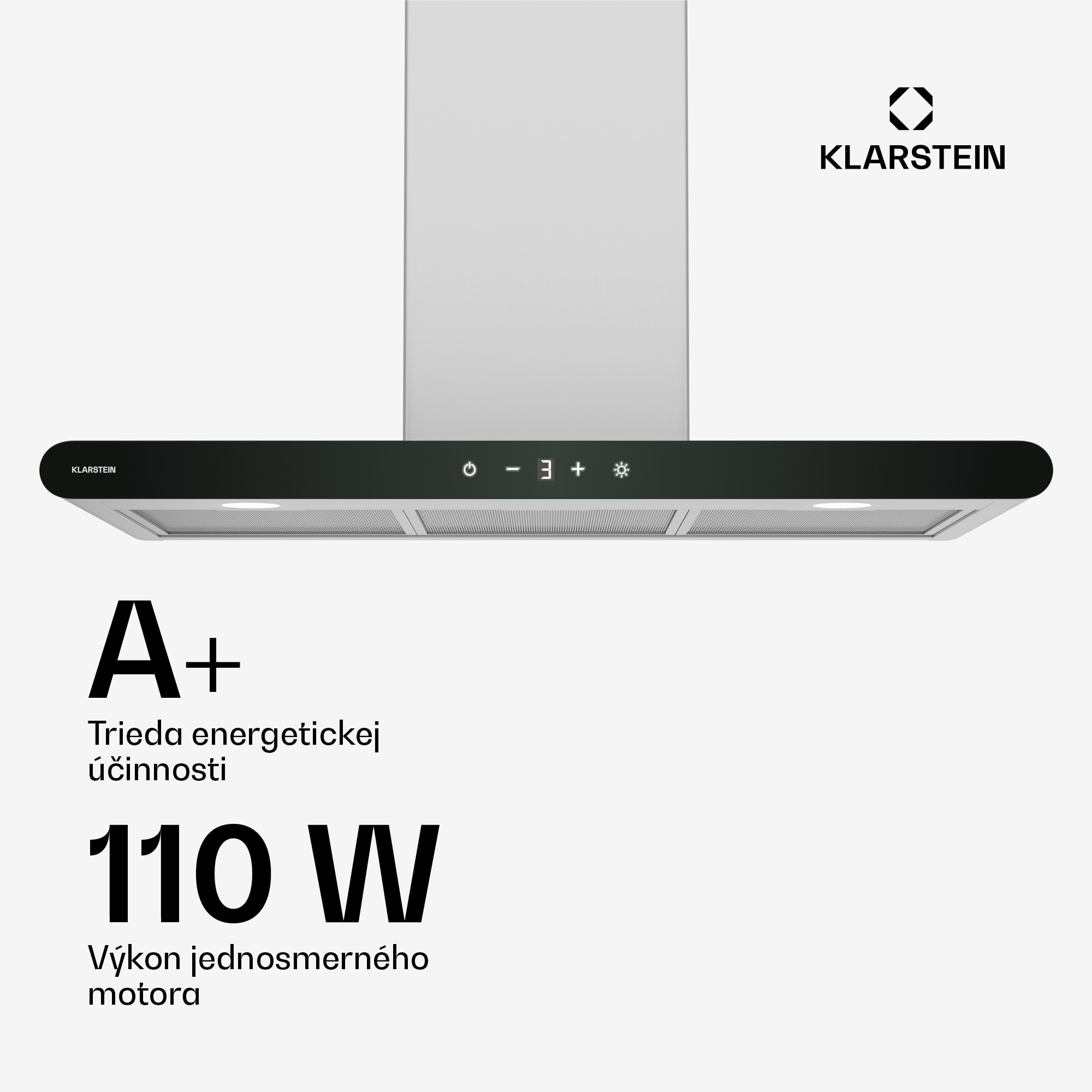 Klarstein CurveVent digestor, 700 m³/h, Dotykový, LED, 110 W, EEK A+ – Obrázok 4