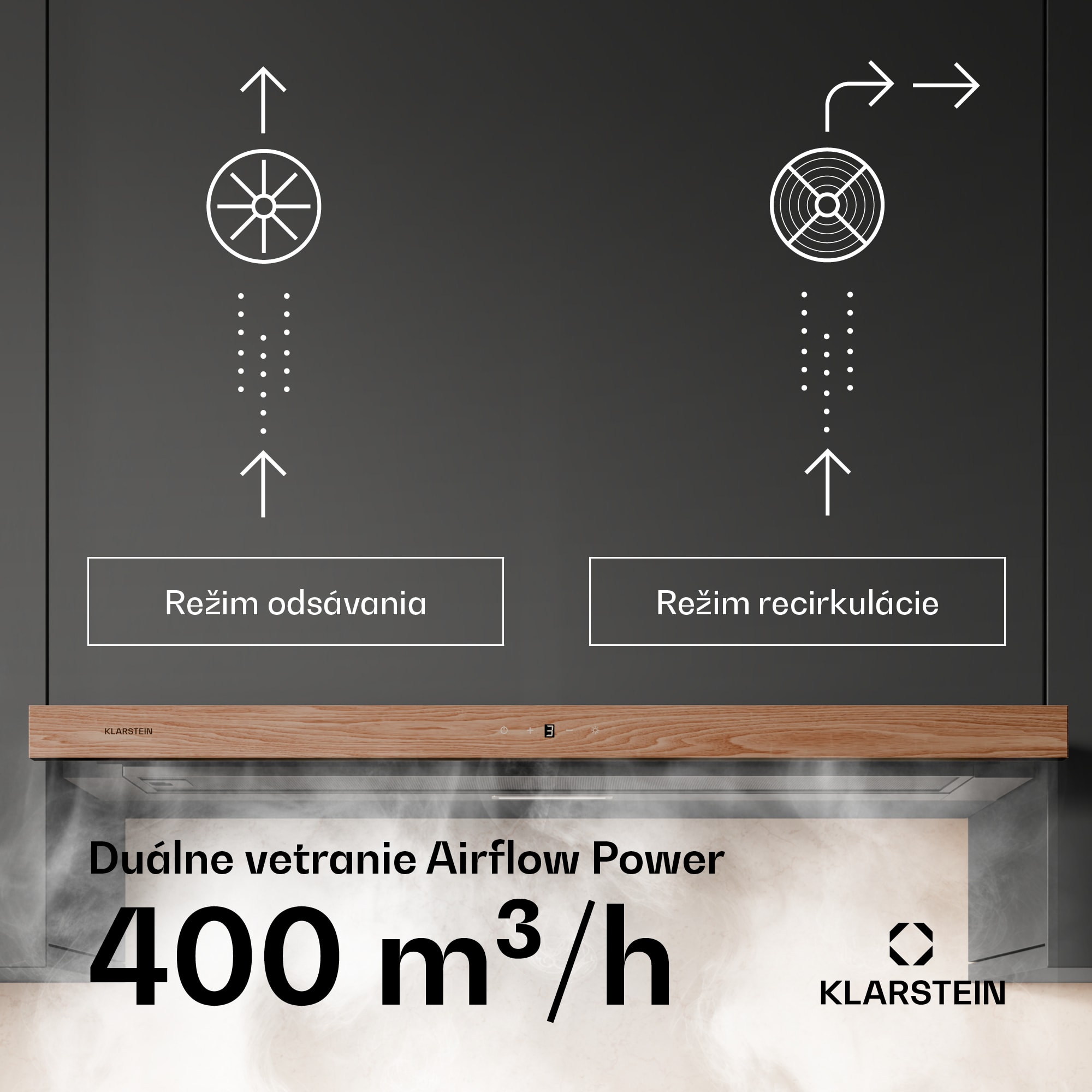 Klarstein ZenFusion digestor, prietok vzduchu 400 m³/h, EEK A, odsávanie/recirkulácia, 3 úrovne, tichý – Obrázok 3