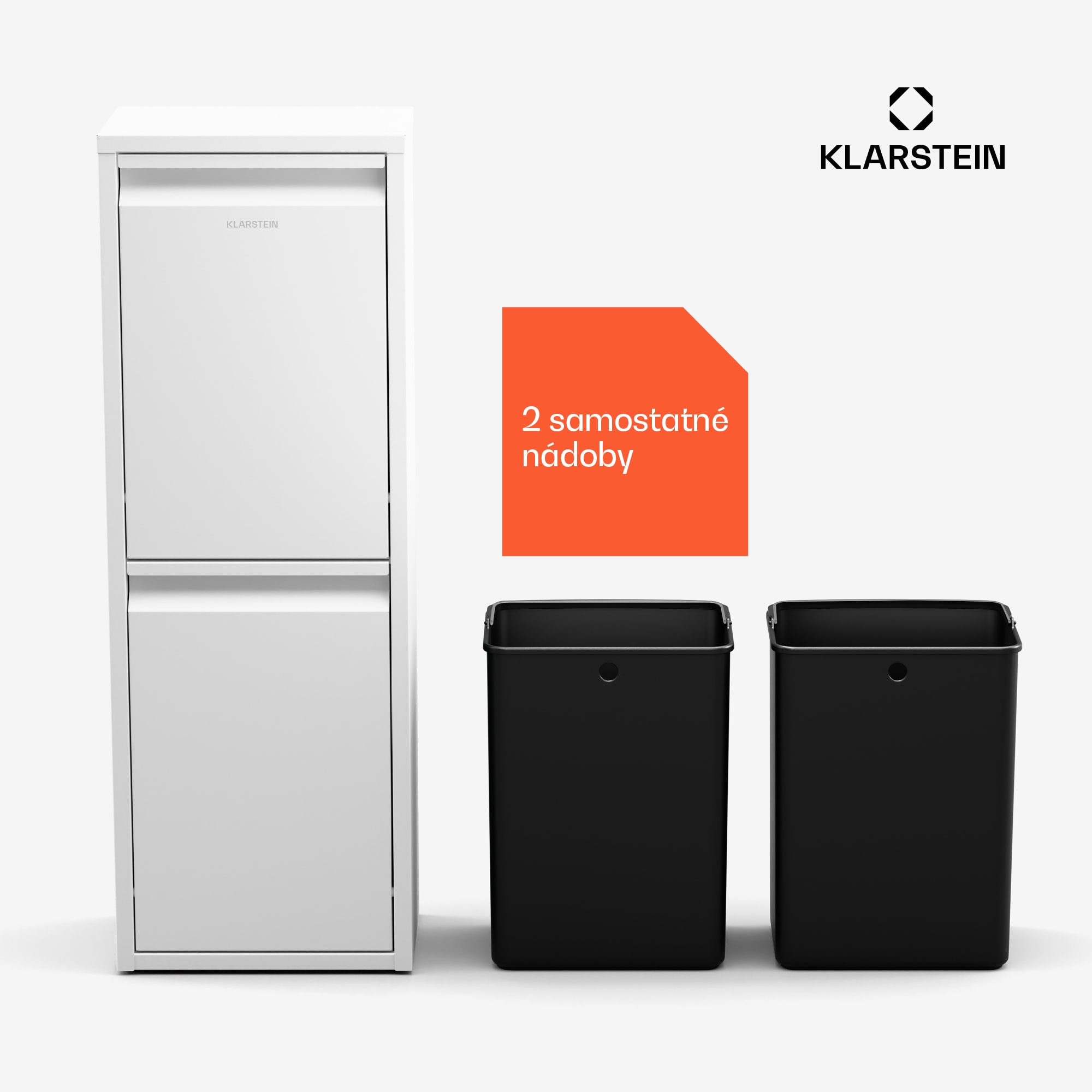 Klarstein Ordnungshüter 2 kôš na kuchynský odpad 36 L – Obrázok 2