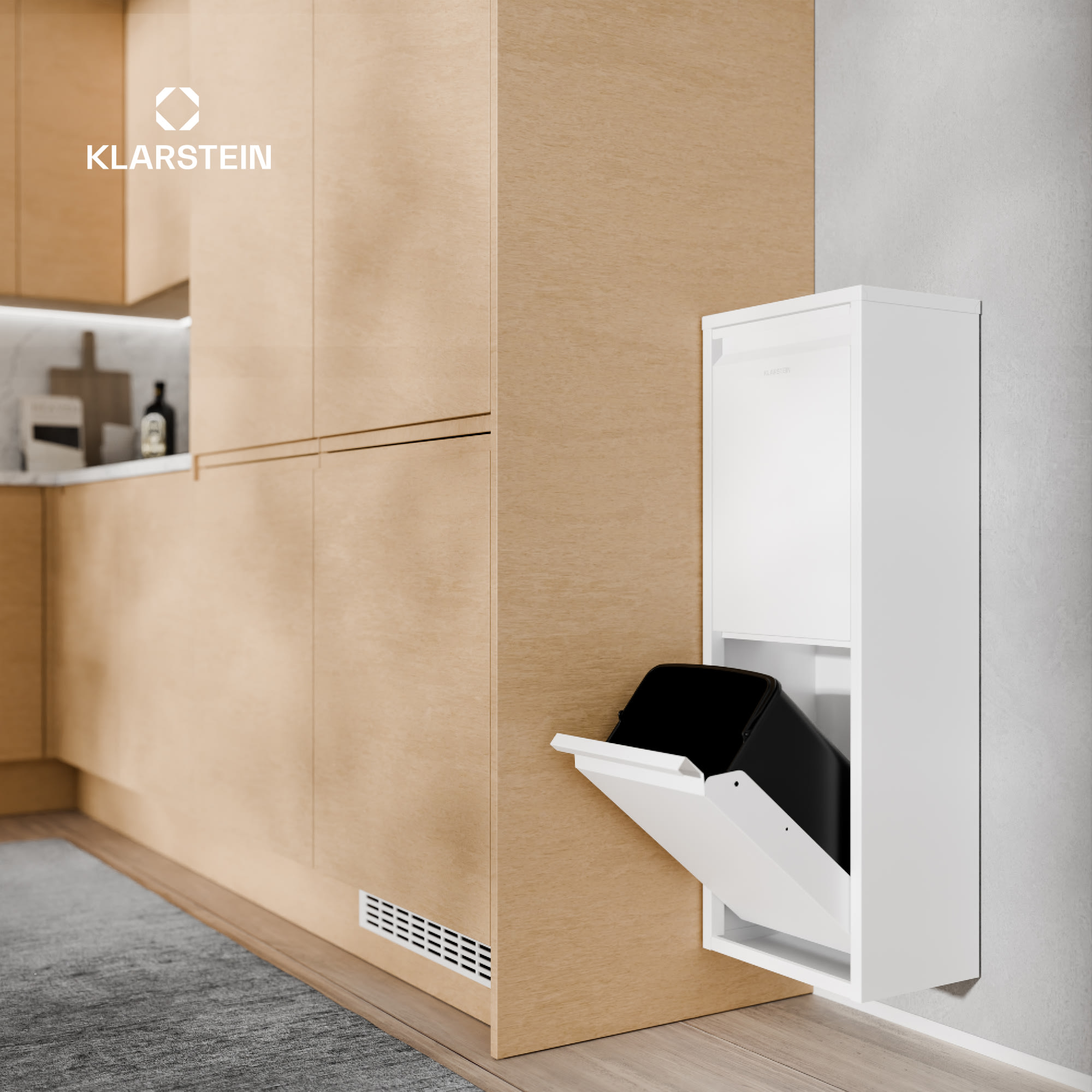 Klarstein Ordnungshüter 2 kôš na kuchynský odpad 36 L – Obrázok 5