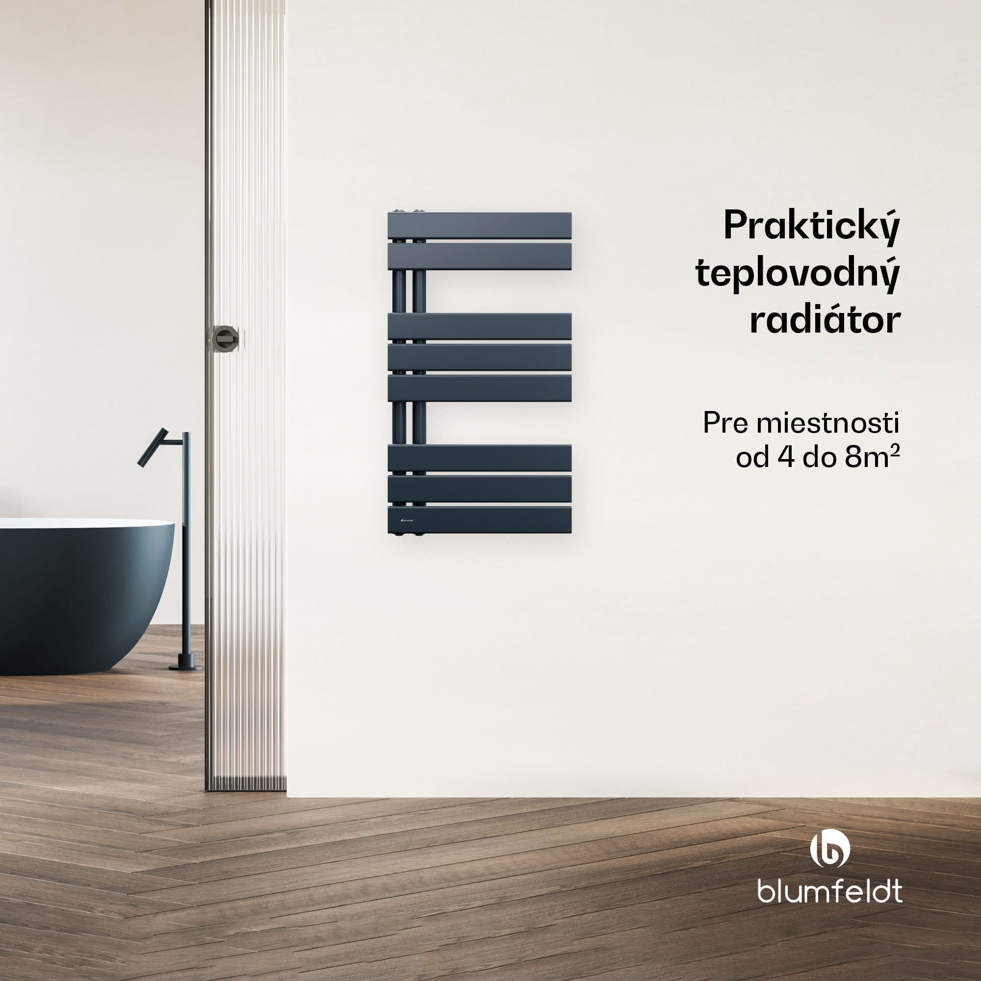 Blumfeldt Fairmont radiátor, 45 x 80 cm, nástenný, moderný dizajn, teplovodný – Obrázok 3