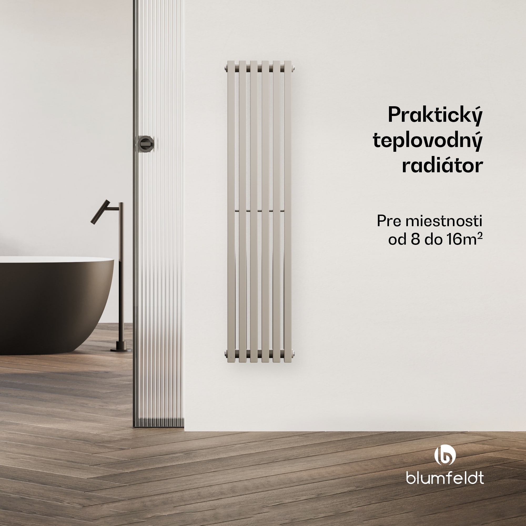 Blumfeldt Radiátor Delgado | moderný dizajn | 25 x 120 cm | 942 W | stredové pripojenie – Obrázok 3