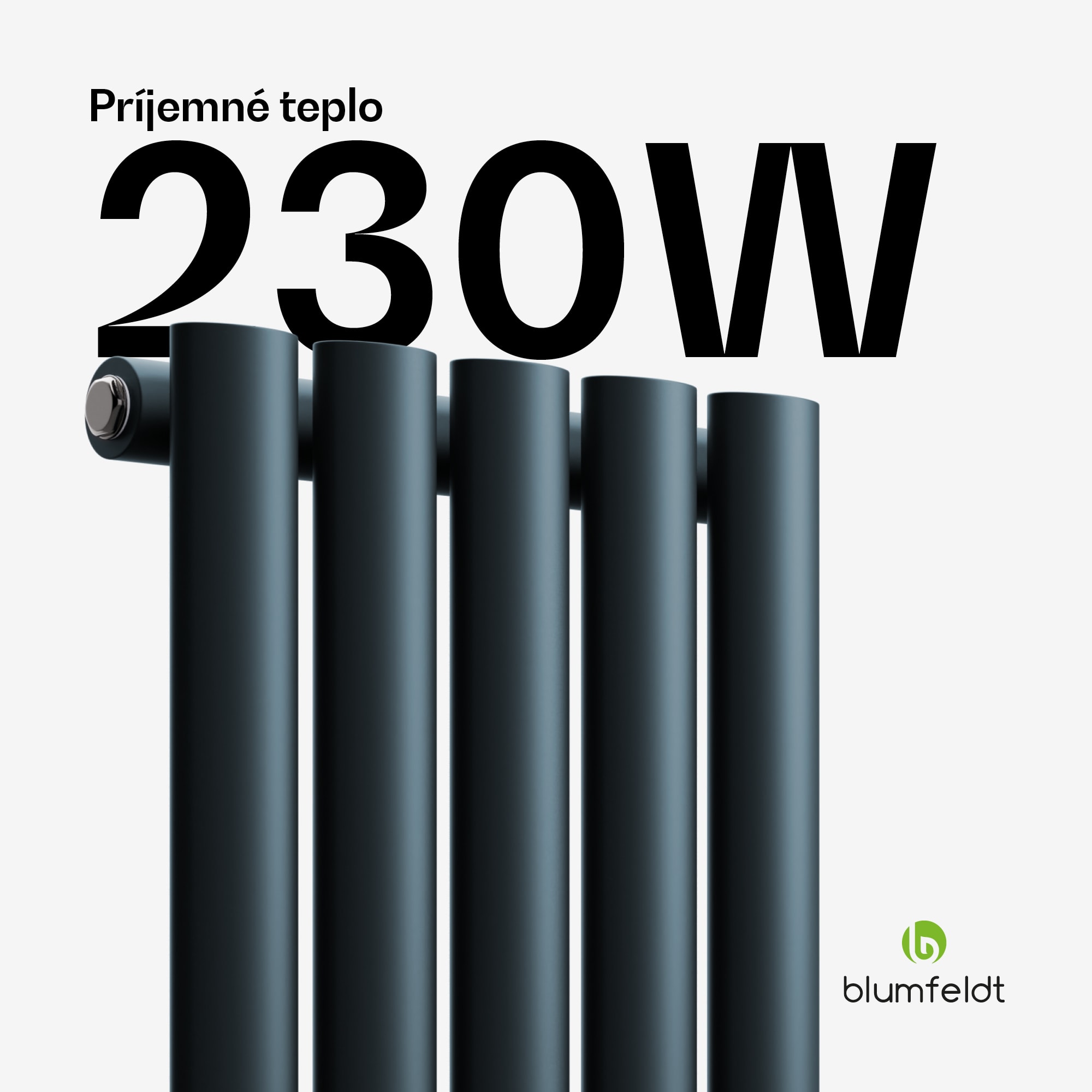 Blumfeldt Tallheo radiátor 60x30 230W – Obrázok 2