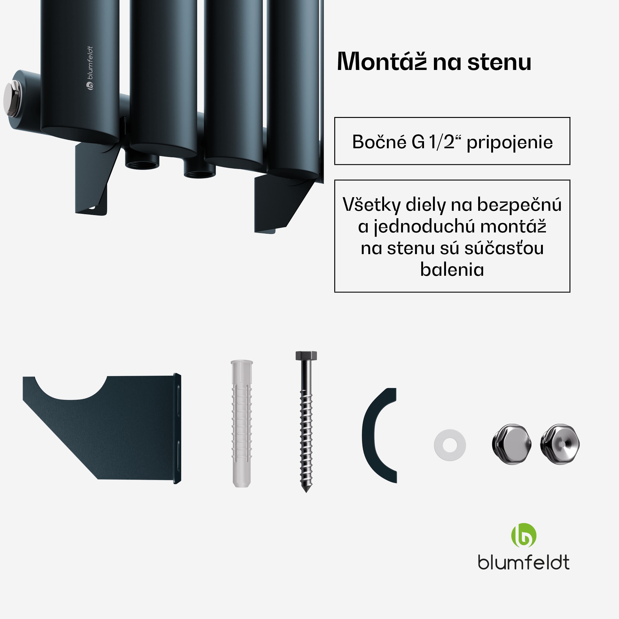 Blumfeldt Tallheo radiátor 60x30 230W – Obrázok 5