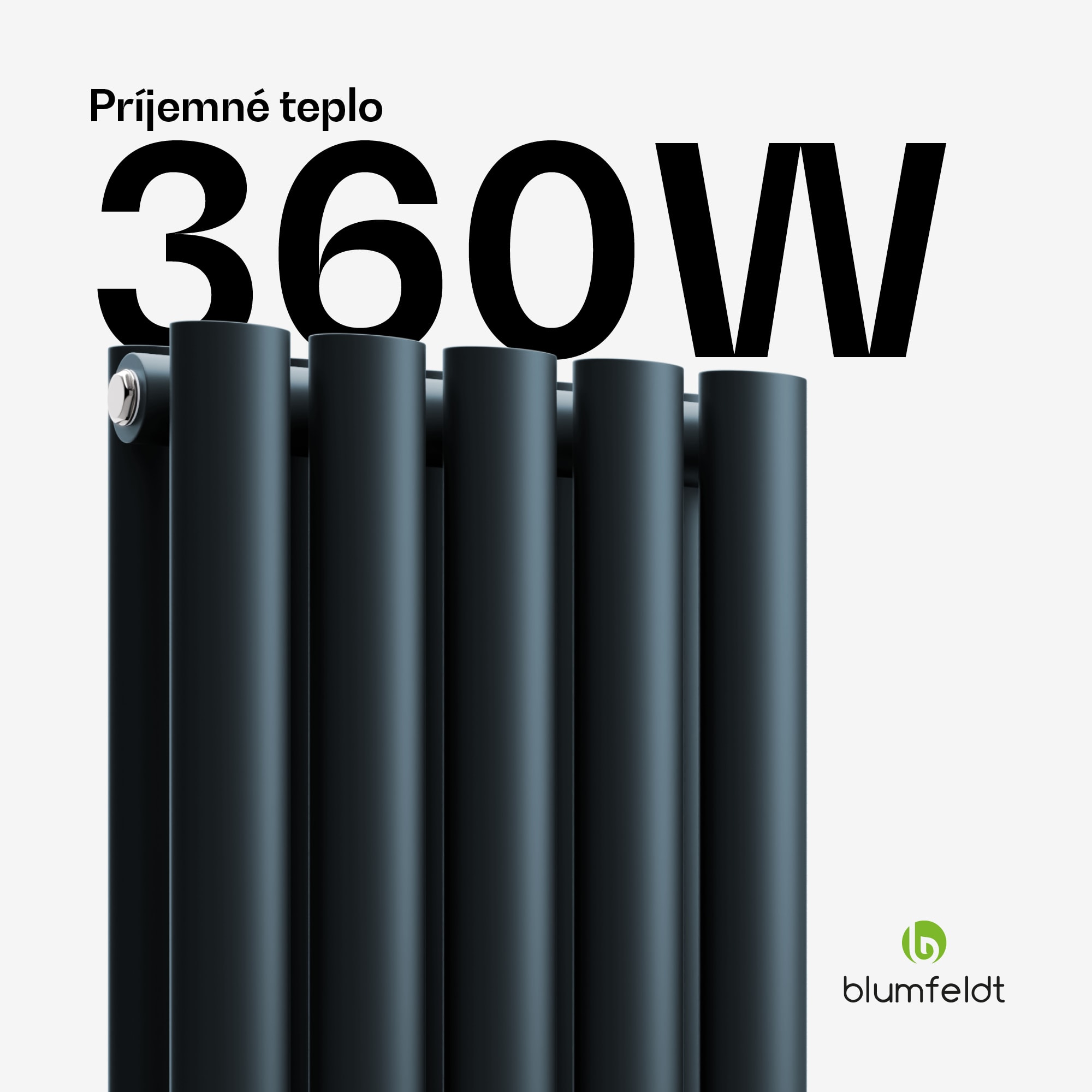 Blumfeldt Tallheo radiátor 60x30 360W – Obrázok 2