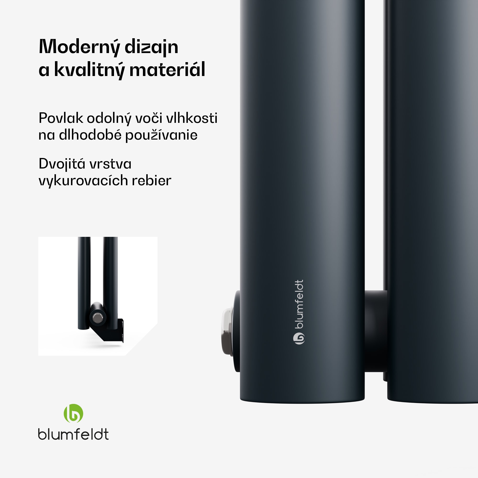 Blumfeldt Tallheo radiátor 60x30 360W – Obrázok 4