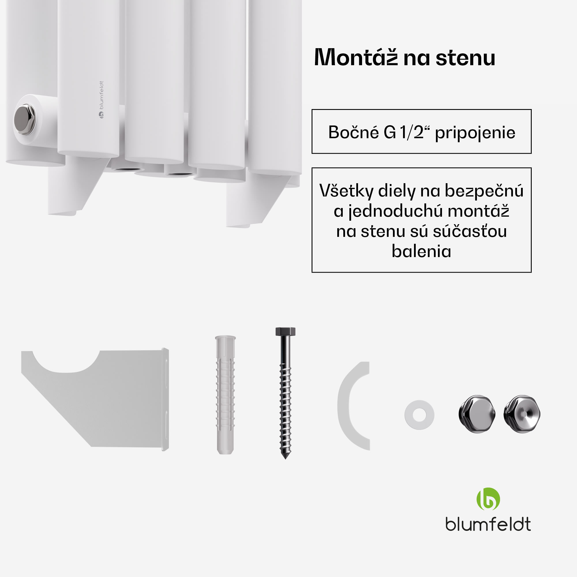 Blumfeldt Tallheo radiátor 60x30 360W – Obrázok 5