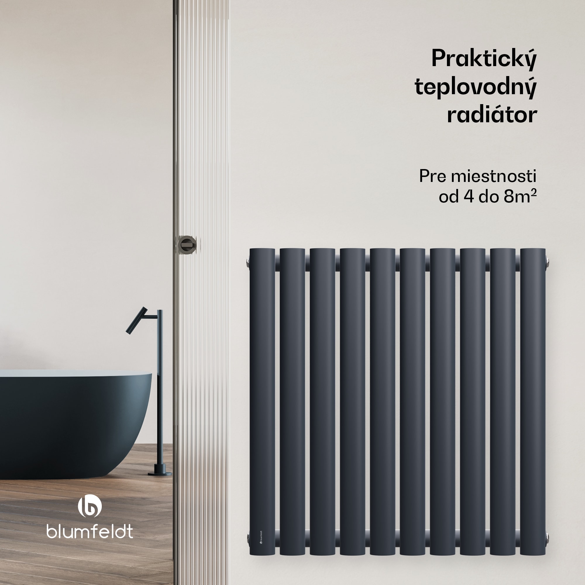 Blumfeldt Tallheo radiátor 60x60 462W – Obrázok 3