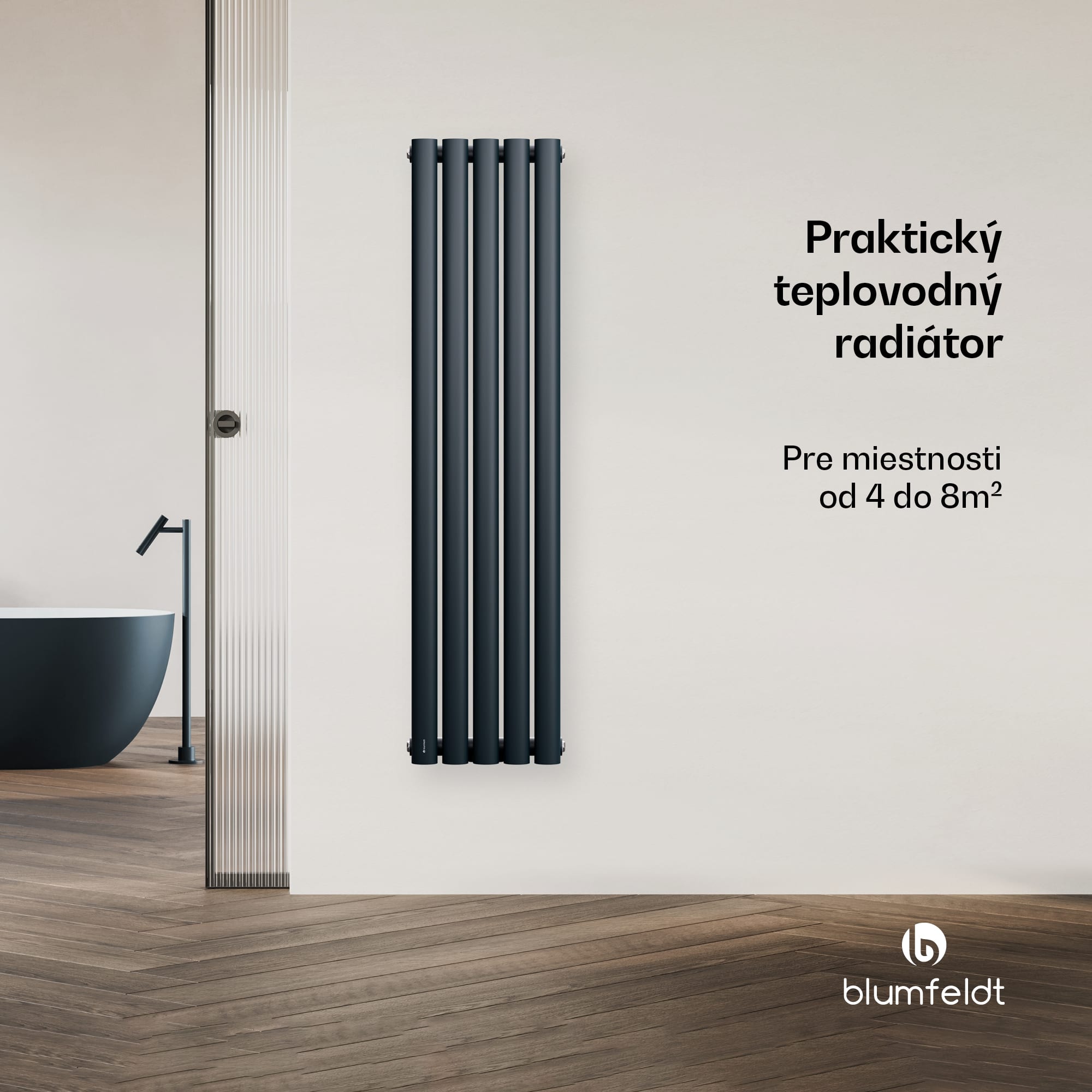 Blumfeldt Tallheo radiátor 120x30 420W – Obrázok 3