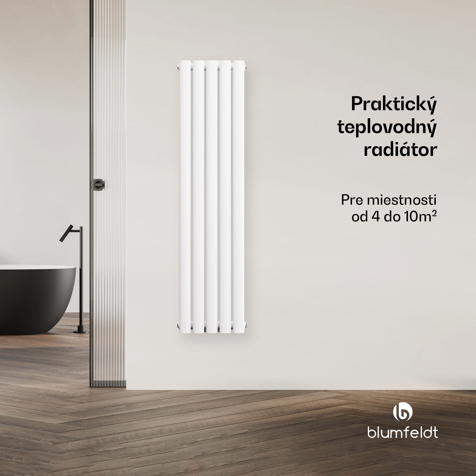 Blumfeldt Tallheo radiátor 120x30 620W – Obrázok 3