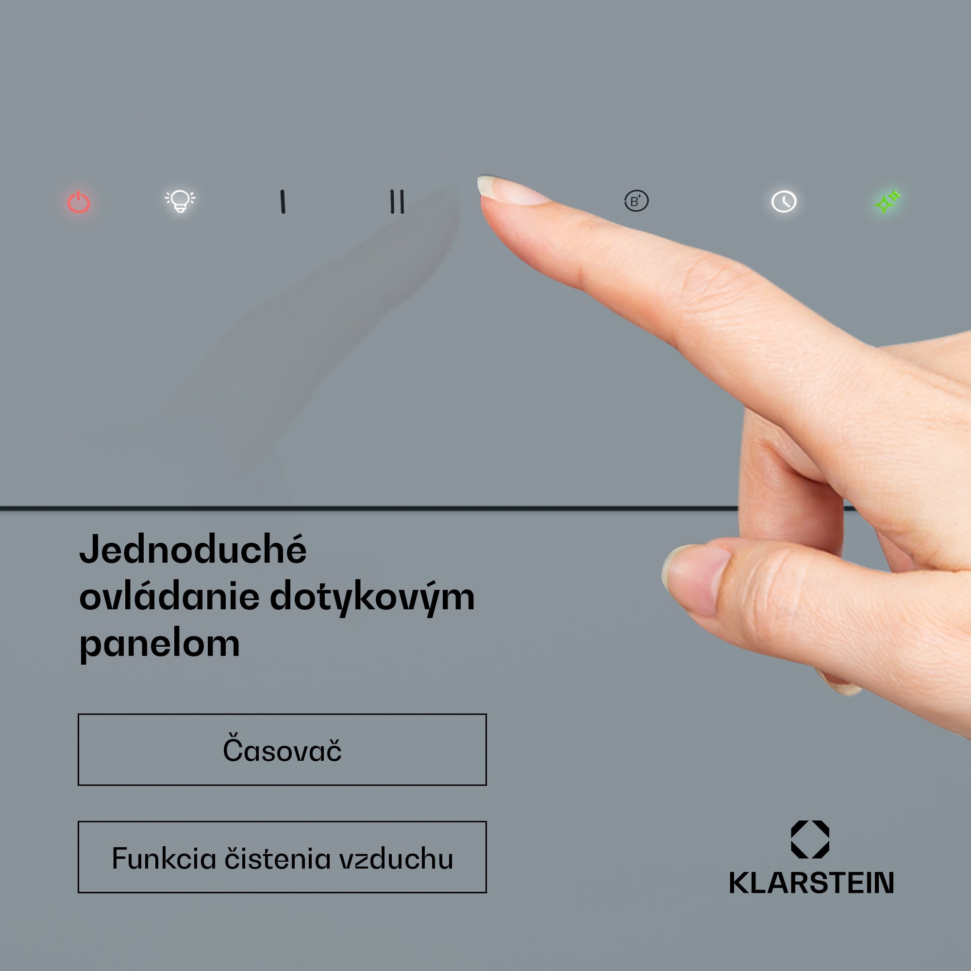 Klarstein SleekAir digestor, A+++, 717 m³/h, dotykové ovládanie, LED, 60 cm – Obrázok 5