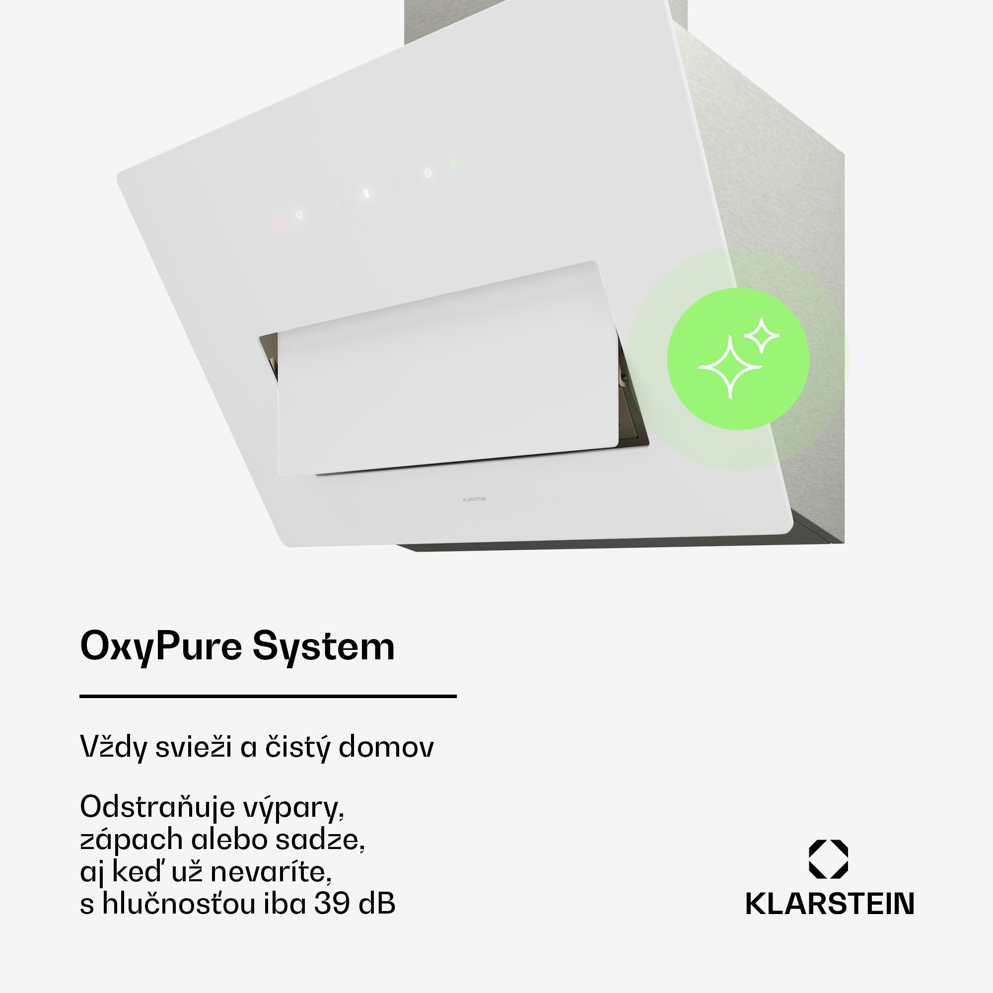 Klarstein SleekAir digestor | A+++ | 717 m³/h | dotykové ovládanie | LED | 60 cm – Obrázok 3