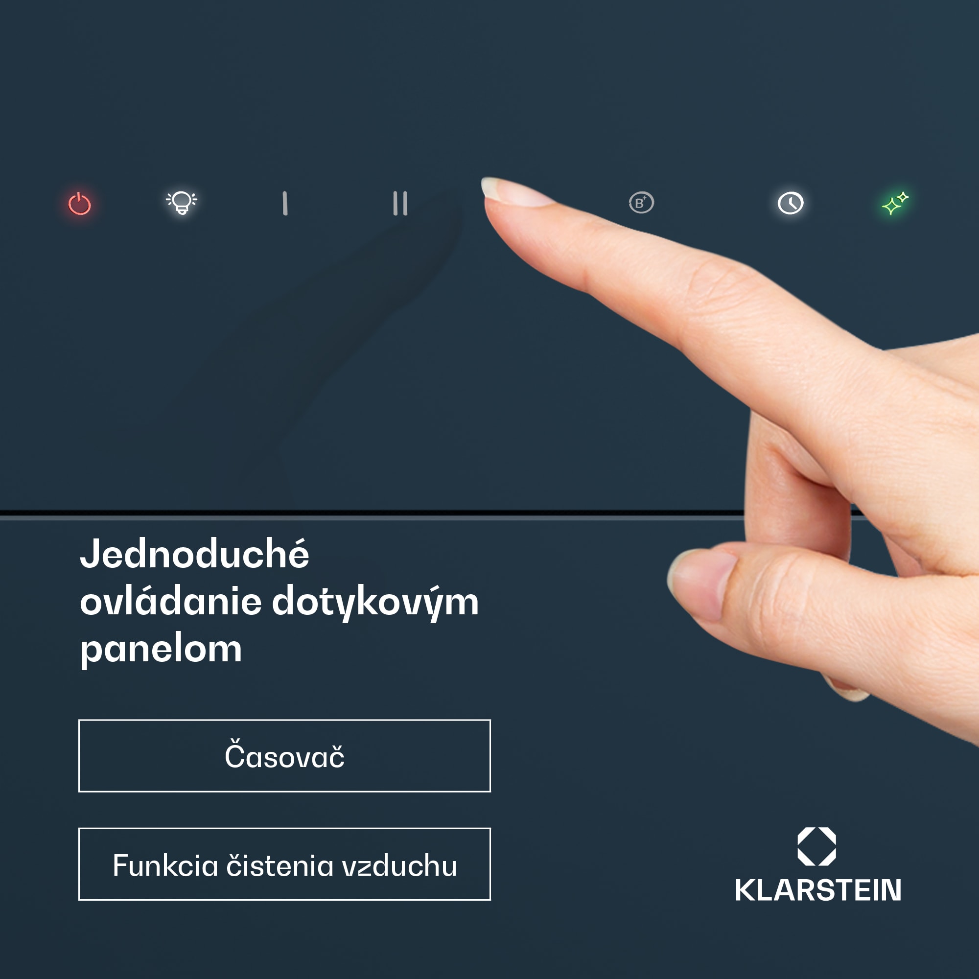 Klarstein SleekAir digestor, A+++, 717 m³/h, dotykové ovládanie, LED, 60 cm – Obrázok 5