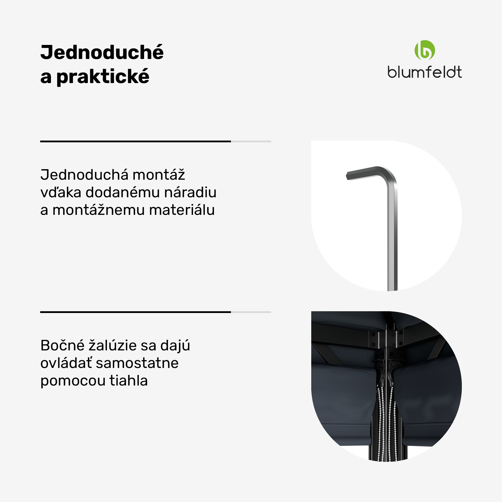 Blumfeldt Grandezza Cortina záhradný altánok 3x6 m, odolný voči poveternostným vplyvom, prášková farba, bočné rolety – Obrázok 5