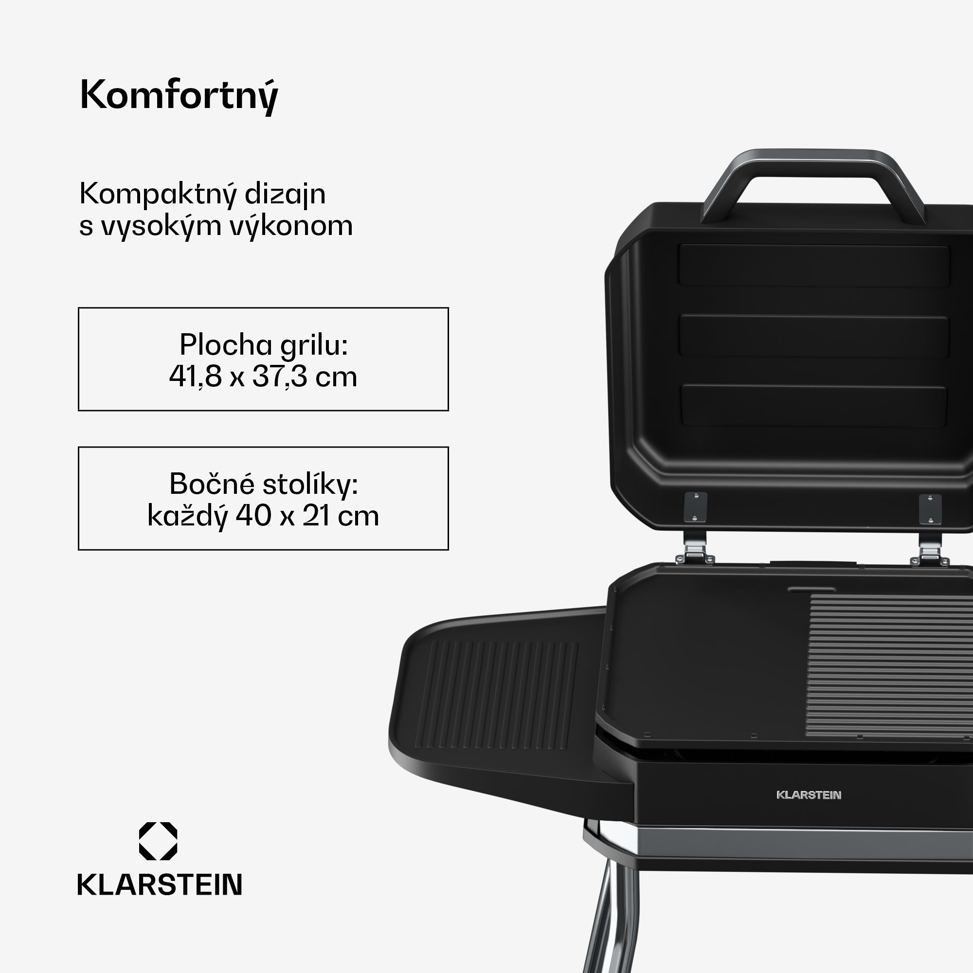 Klarstein Gatsby elektrický gril, Vnútorné a vonkajšie použitie, 3050 W, EasyGrill Concept, Do 240 °C – Obrázok 3