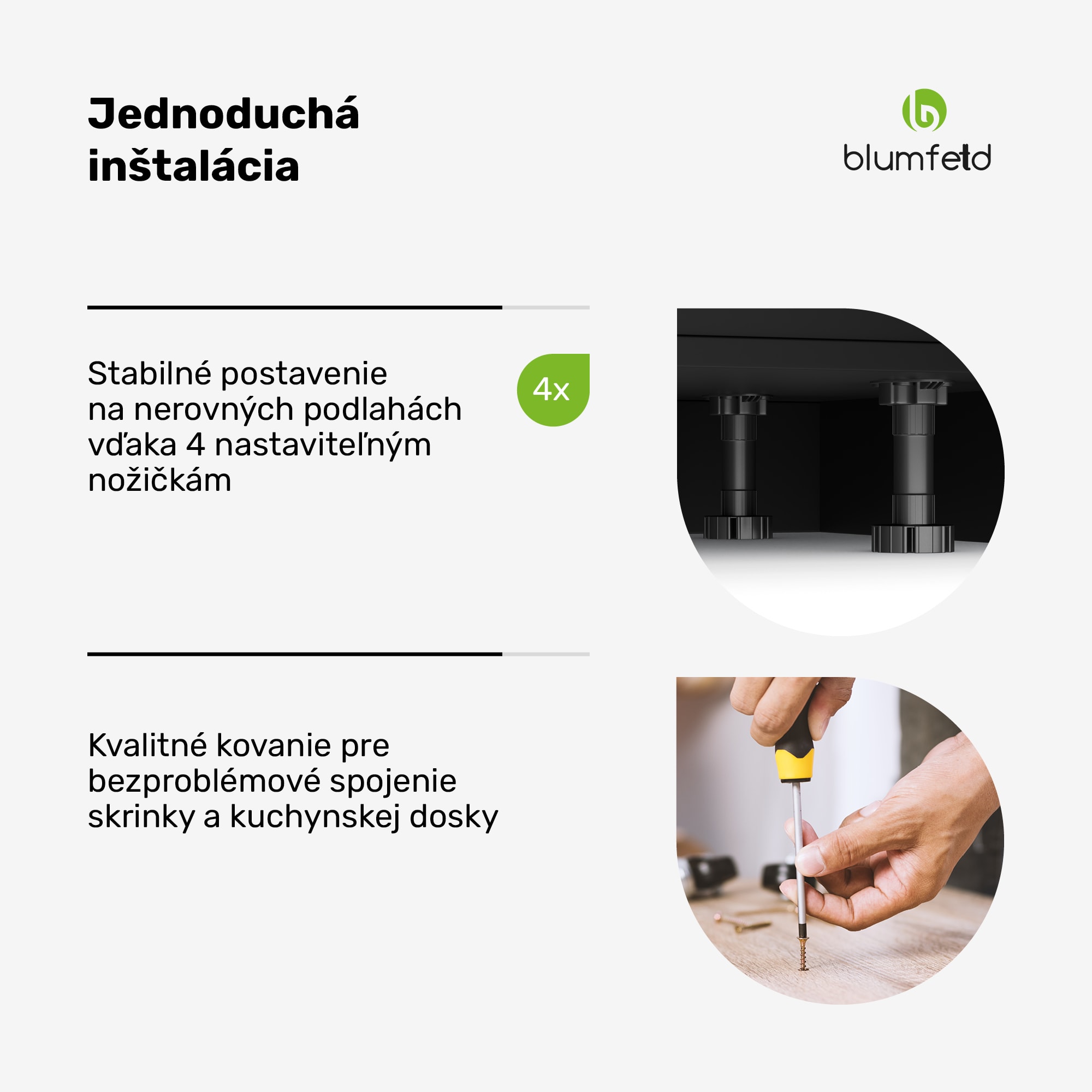 Blumfeldt WoodVista skriňa na skladovanie, Stabilná MDF pracovná doska, Udržateľné materiály, Jednoduchá montáž – Obrázok 5