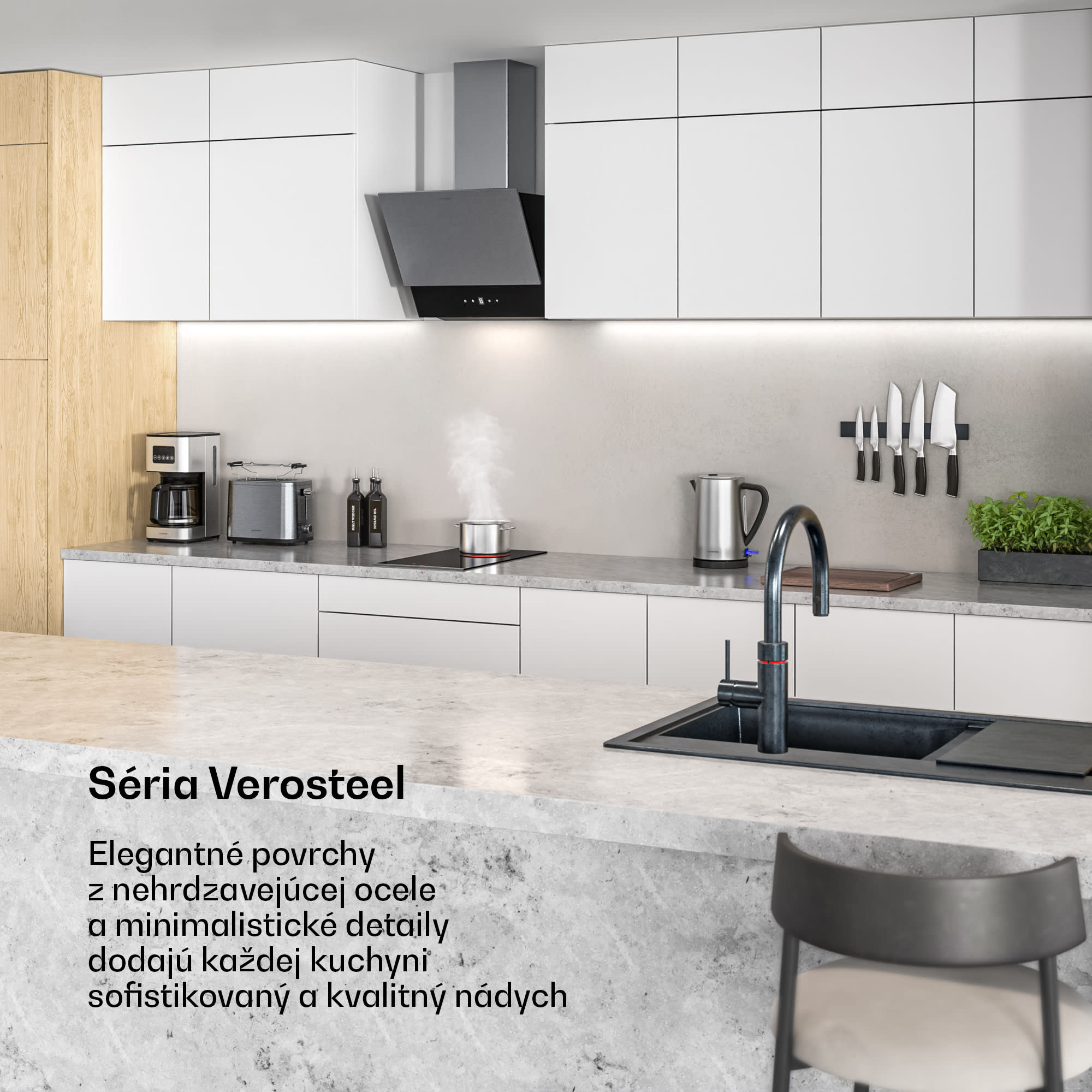 Klarstein Verosteel sklokeramická varná doska, Minimalistická, výkonná, 2 varné zóny, 3000 W, 30 cm – Obrázok 2