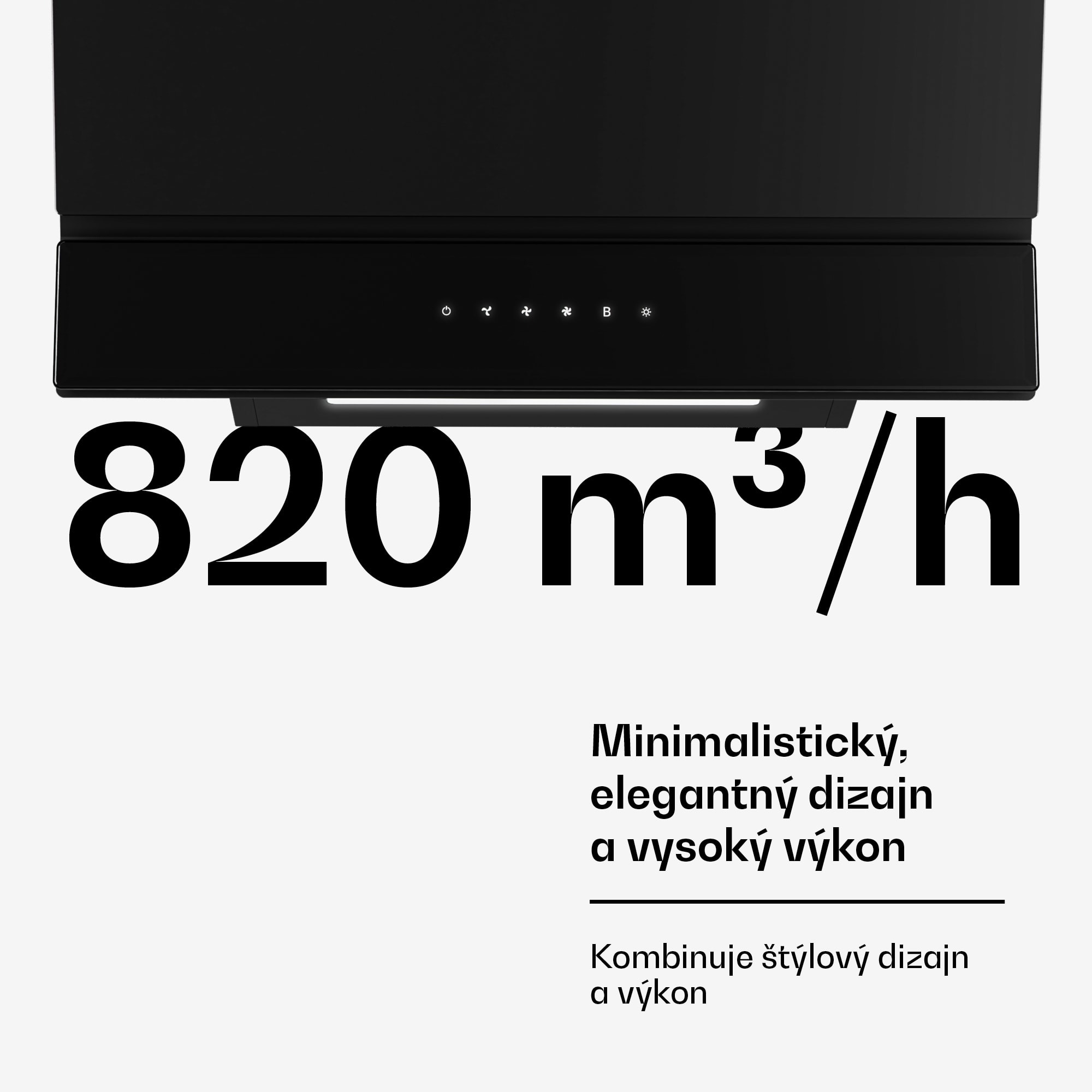 Klarstein Velaire digestor, Elegantný, minimalistický, výkonný, Energetická trieda A++, 820 m³/h, 60 cm – Obrázok 4