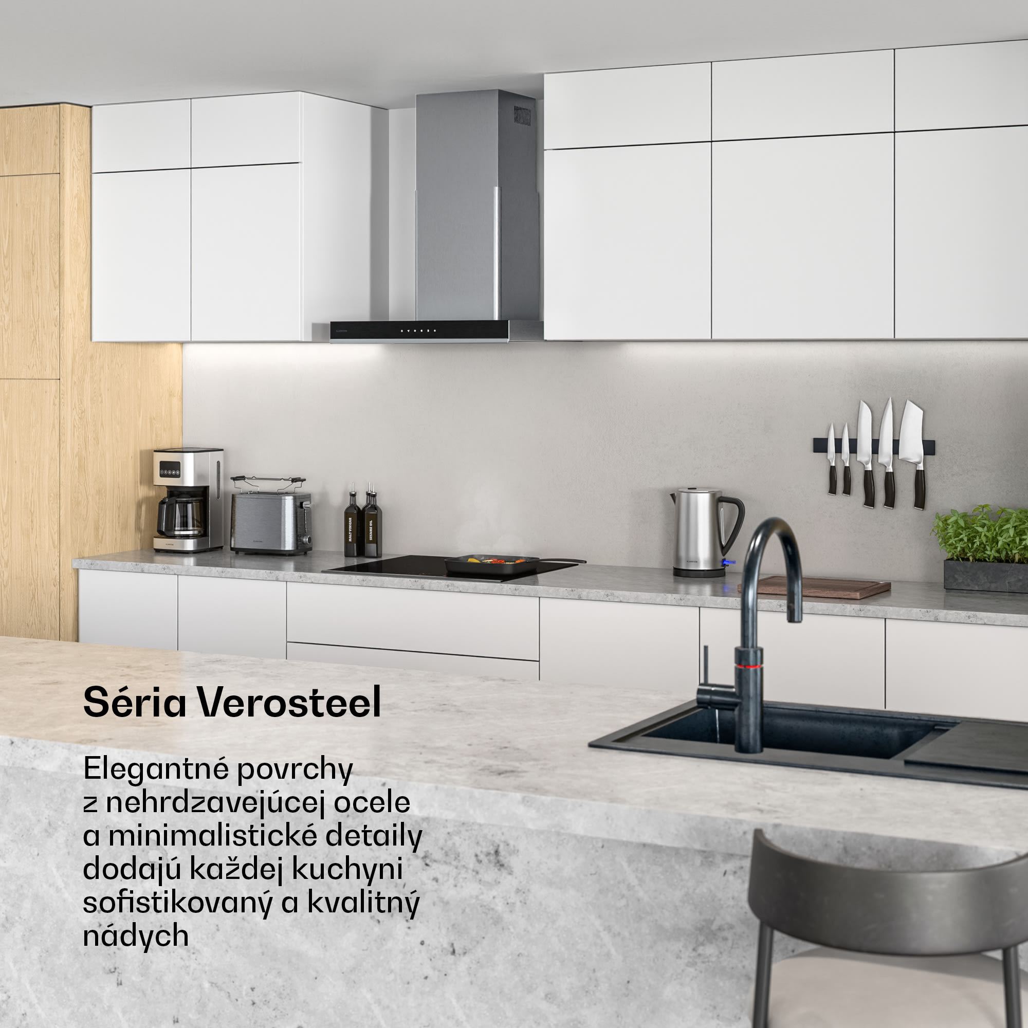 Klarstein Verosteel indukčná varná doska, Elegantná, minimalistická, výkonná, 4 varné zóny, 7400 W, 60 cm – Obrázok 2