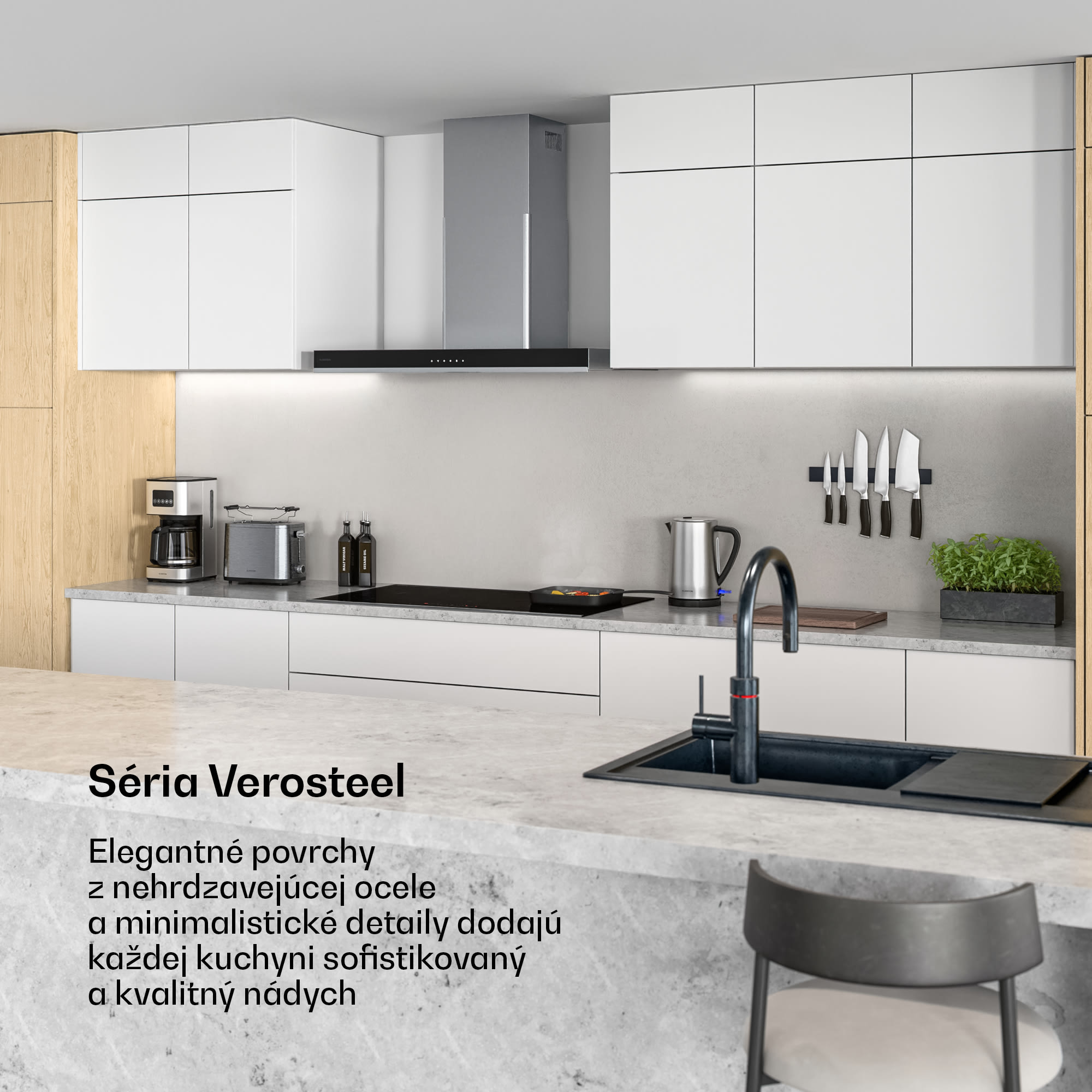 Klarstein Verosteel indukčné varná doska, Elegantná, minimalistická, výkonná, 5 varných zón, 12200 W, 90 cm – Obrázok 2