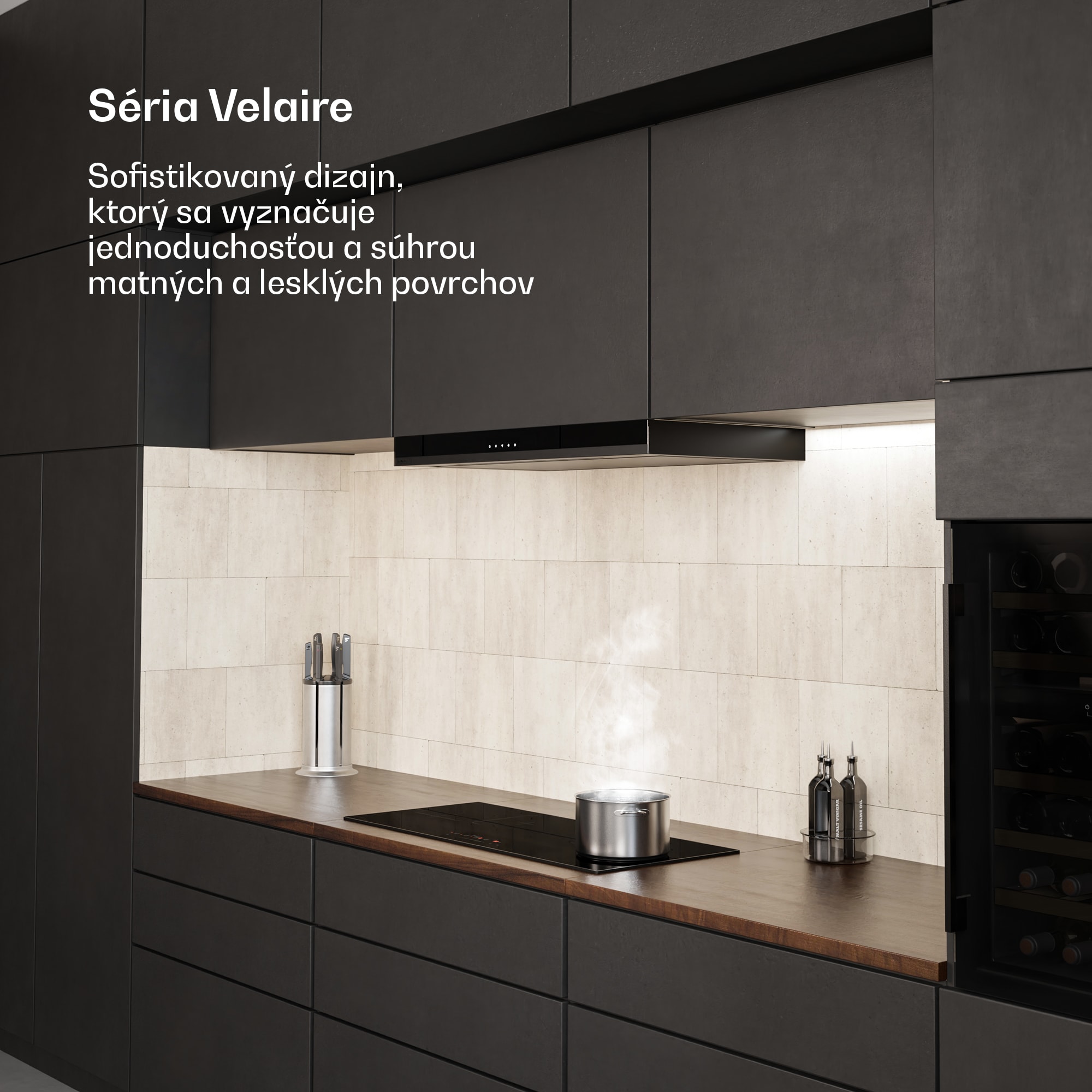 Klarstein Velaire indukčná varná doska, elegantná, minimalistická, výkonná, 4 varné zóny, 7000 W, 90 cm – Obrázok 2