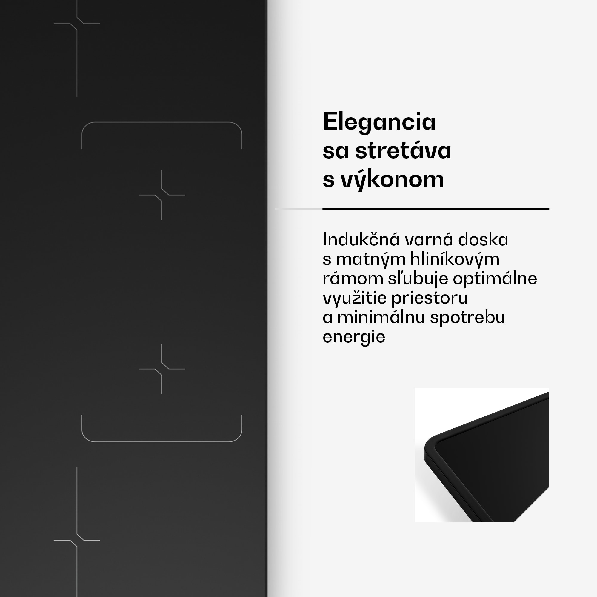 Klarstein Velaire indukčná varná doska, elegantná, minimalistická, výkonná, 4 varné zóny, 7000 W, 90 cm – Obrázok 4