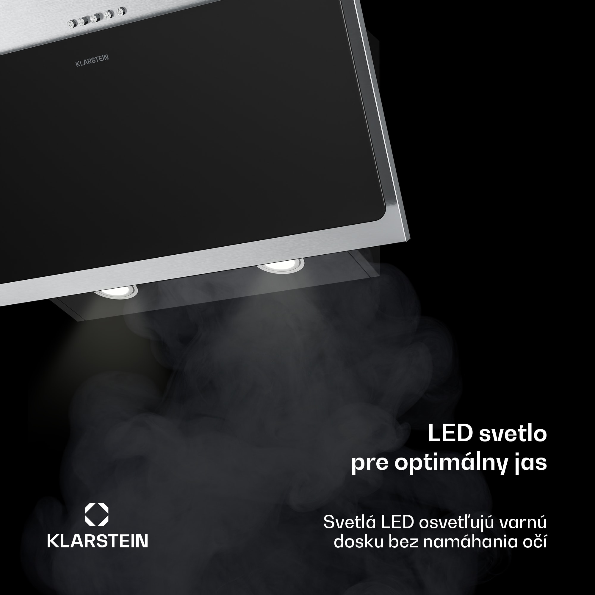 Klarstein Alessia šikmý digestor | režim odsávania vzduchu a recirkulácie | nehrdzavejúca oceľ | 404 m³/h | 60 cm – Obrázok 5