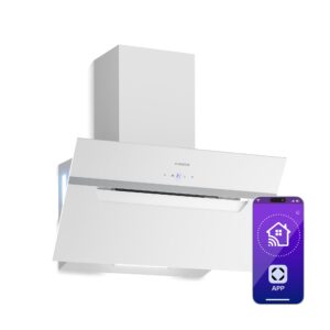 Klarstein BigBite šikmý digestor | režim odsávania vzduchu a recirkulácie | bezpečnostné sklo | 417 m³/h | 60 cm