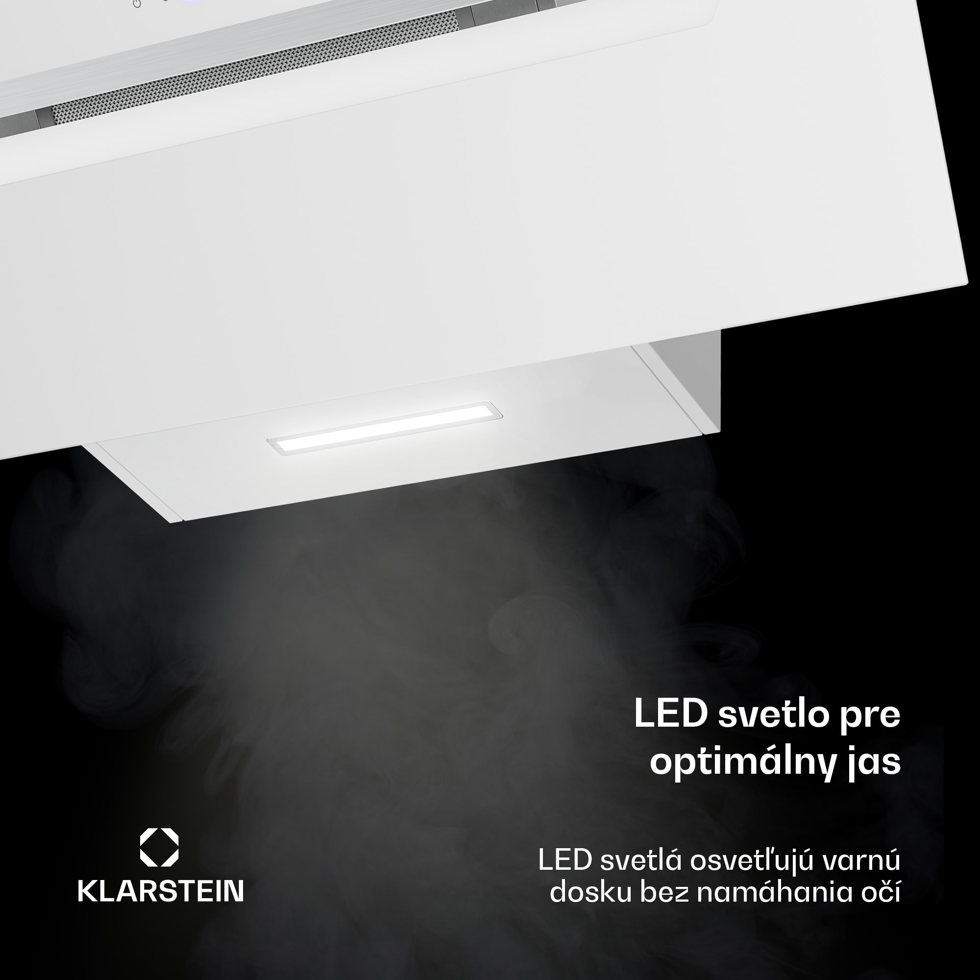 Klarstein BigBite šikmý digestor | režim odsávania vzduchu a recirkulácie | bezpečnostné sklo | 417 m³/h | 90 cm – Obrázok 5