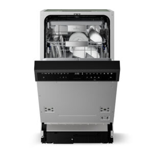 Klarstein Velaire semi-integrovaná umývačka riadu | Minimalistická, kompaktná | Trieda energetickej účinnosti B | 45 cm