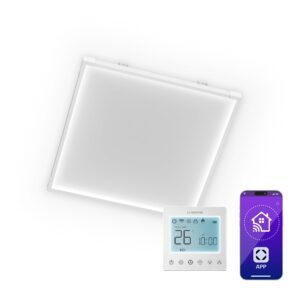 Klarstein Wondersky infračervený panel | 360 W | 4 - 8 m² | Minimalistický dizajn | 60 cm x 60 cm