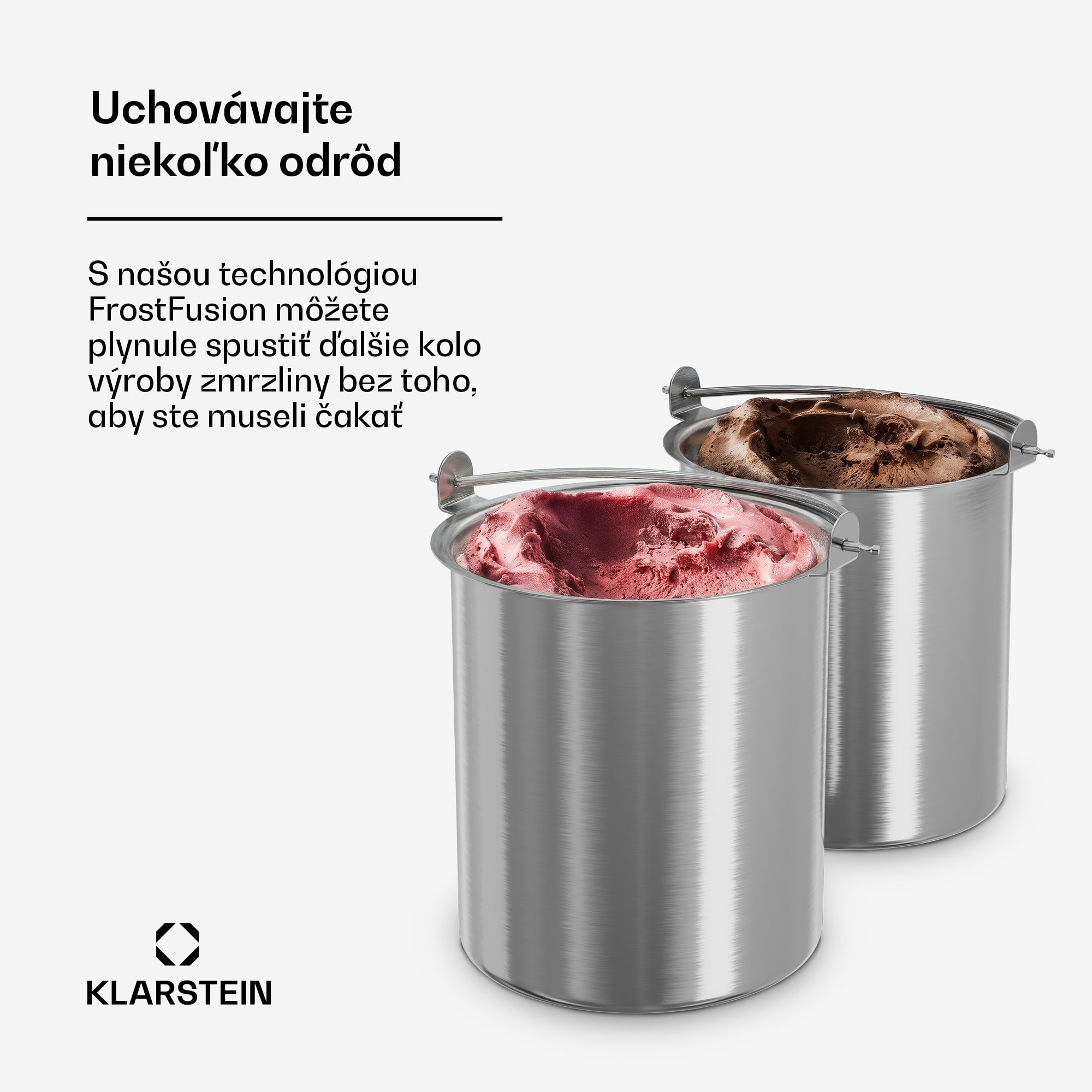 Klarstein FrostFusion nádoba na ľad | 1 liter | nehrdzavejúca oceľ | odolná proti korózii | odolná proti poškriabaniu | vhodná do umývačky riadu – Obrázok 2