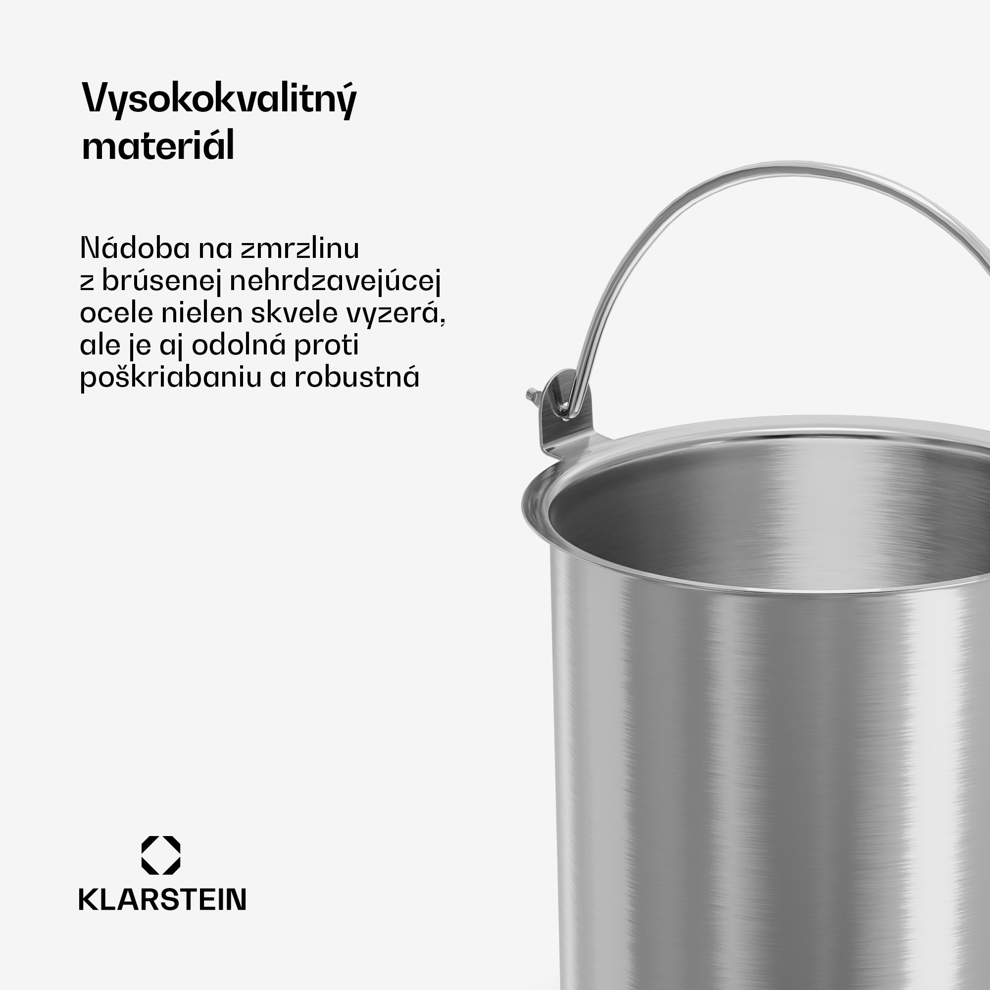 Klarstein FrostFusion nádoba na ľad | 1 liter | nehrdzavejúca oceľ | odolná proti korózii | odolná proti poškriabaniu | vhodná do umývačky riadu – Obrázok 5