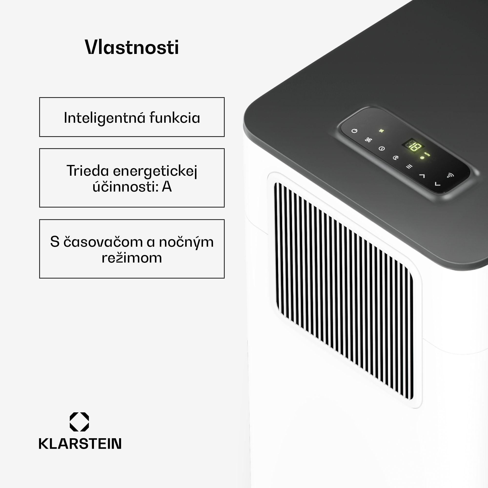 Klarstein Breeze Box mobilná klimatizácia | 11000 BTU | 32 cm | 51 m² | Energetická trieda A – Obrázok 5