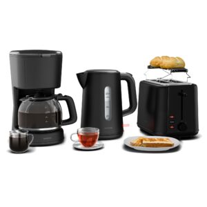 Klarstein Velaire raňajkový set, hriankovač, rýchlovarná kanvica a kávovar, 800 W, 1,7 l