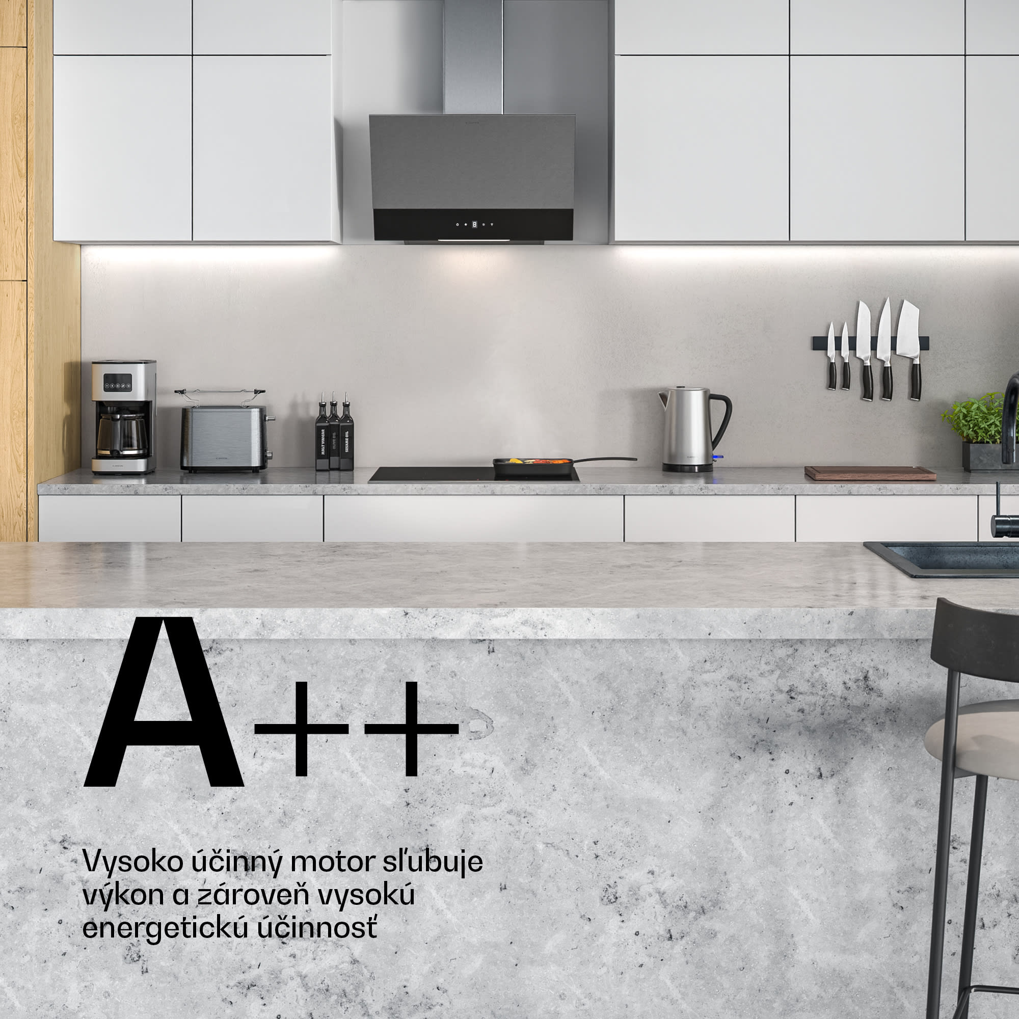 Klarstein Verosteel indukčná varná doska + Verosteel digestor | 60 cm – Obrázok 4