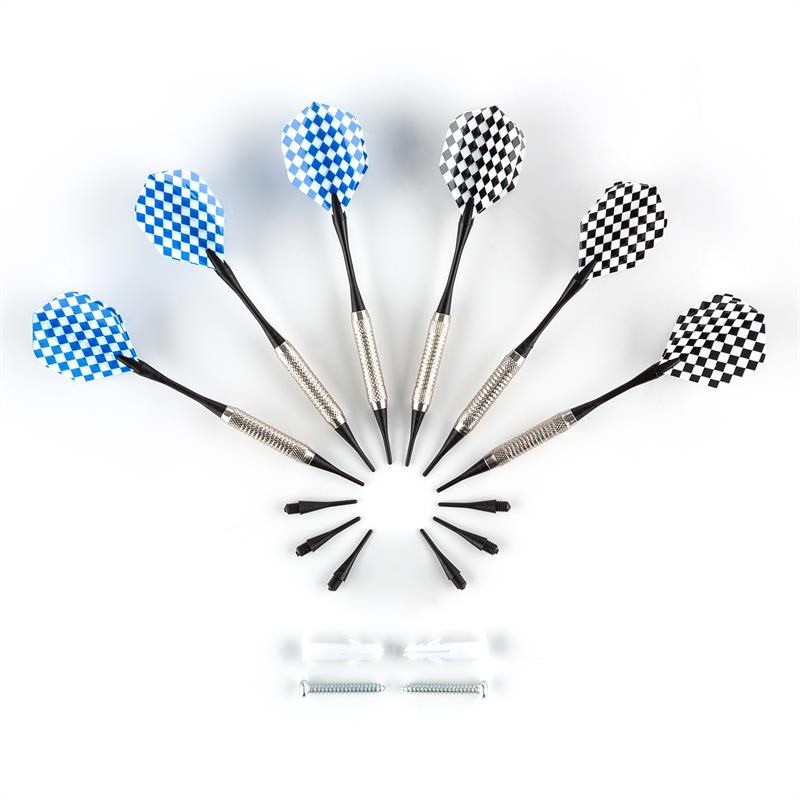 KLARFIT Dartor, terč na šípky, mäkký hrot, 26 hier, dvere, zvuk – Obrázok 4