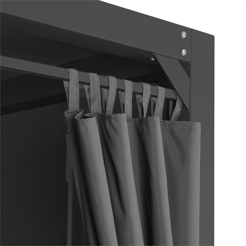 Blumfeldt Eremitage, luxusná záhradná hojdačka, 236 x 180 x 210 cm, tmavosivá/čierna – Obrázok 4