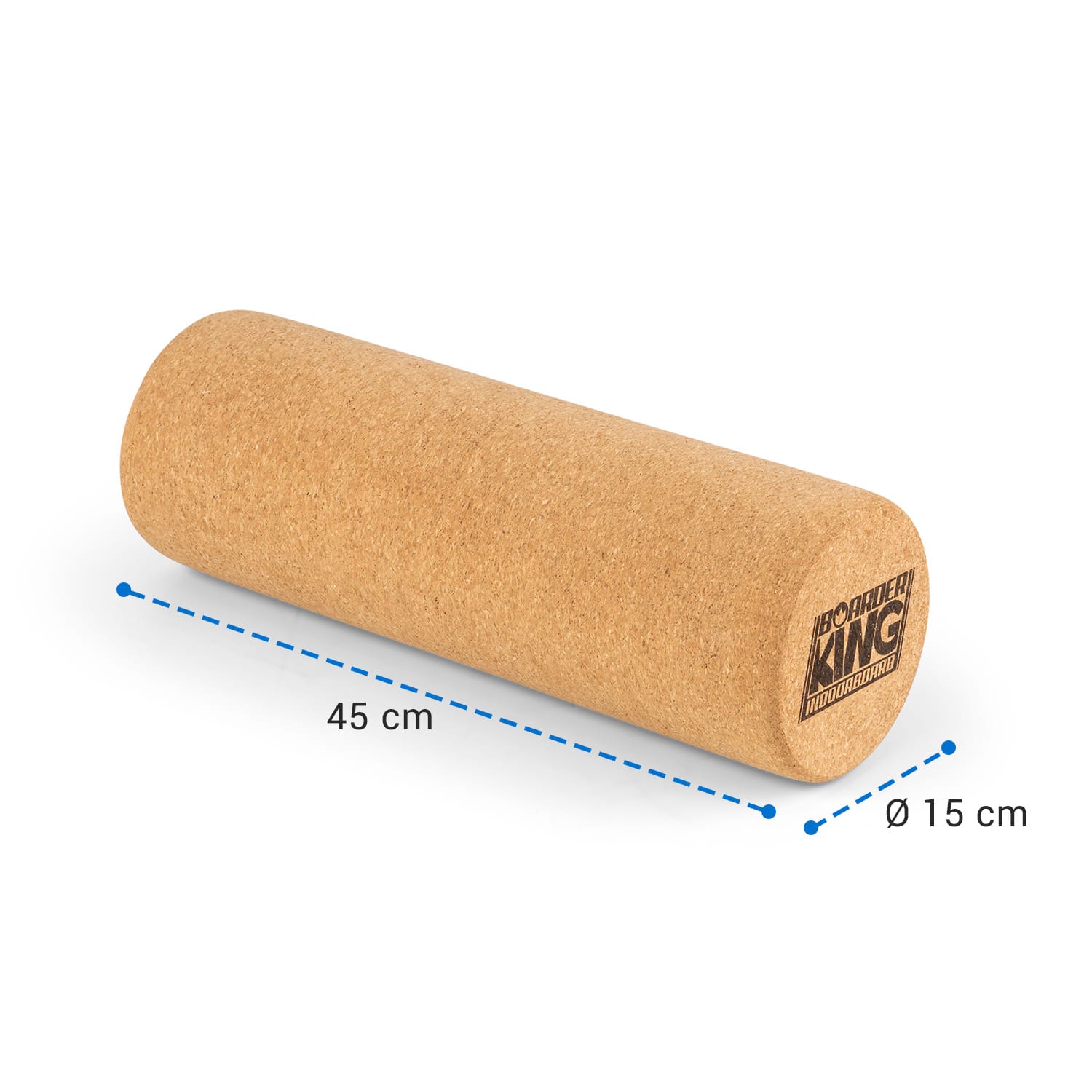 BoarderKING Korkový valec k balančnej doske, fasciálny valec, masážny valec, fitness valec – Obrázok 4
