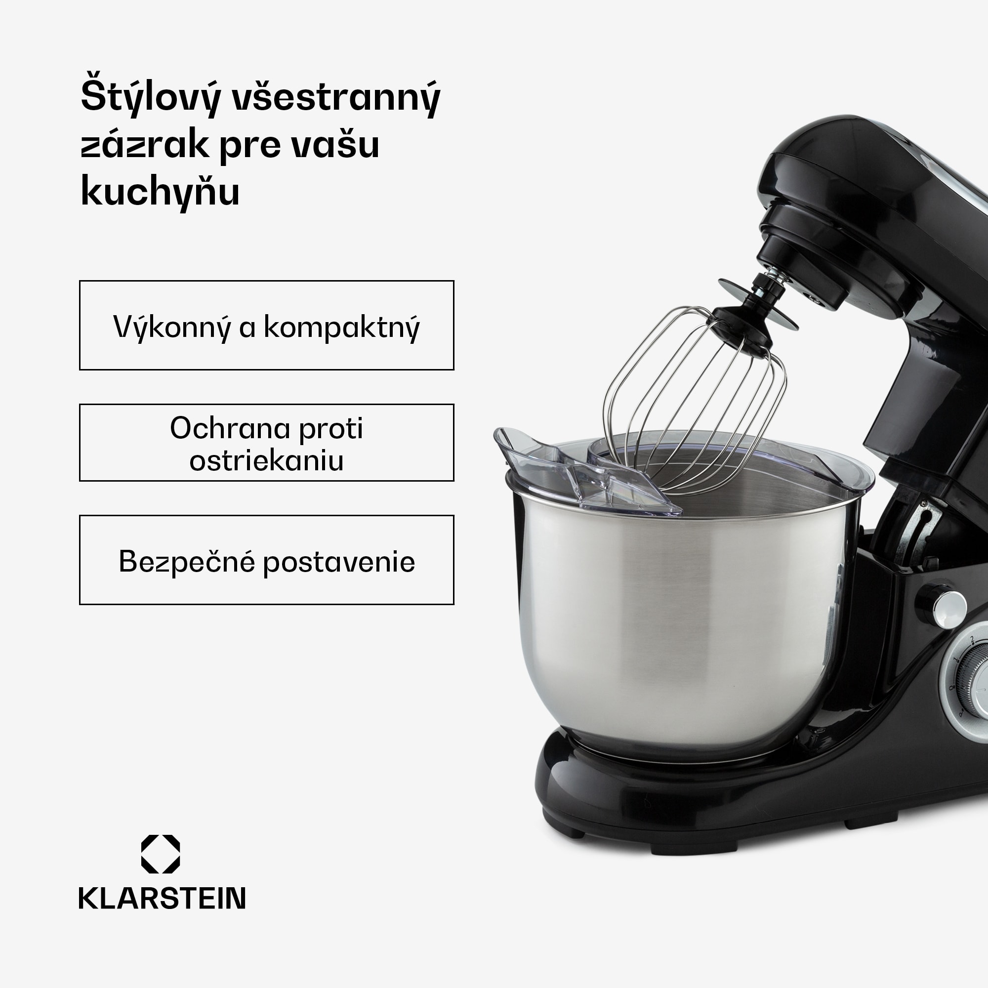 Klarstein Bella Pico 2G, kuchynský robot, 1300 W, 1,7 PS, 6 stupňov, 5 l – Obrázok 2