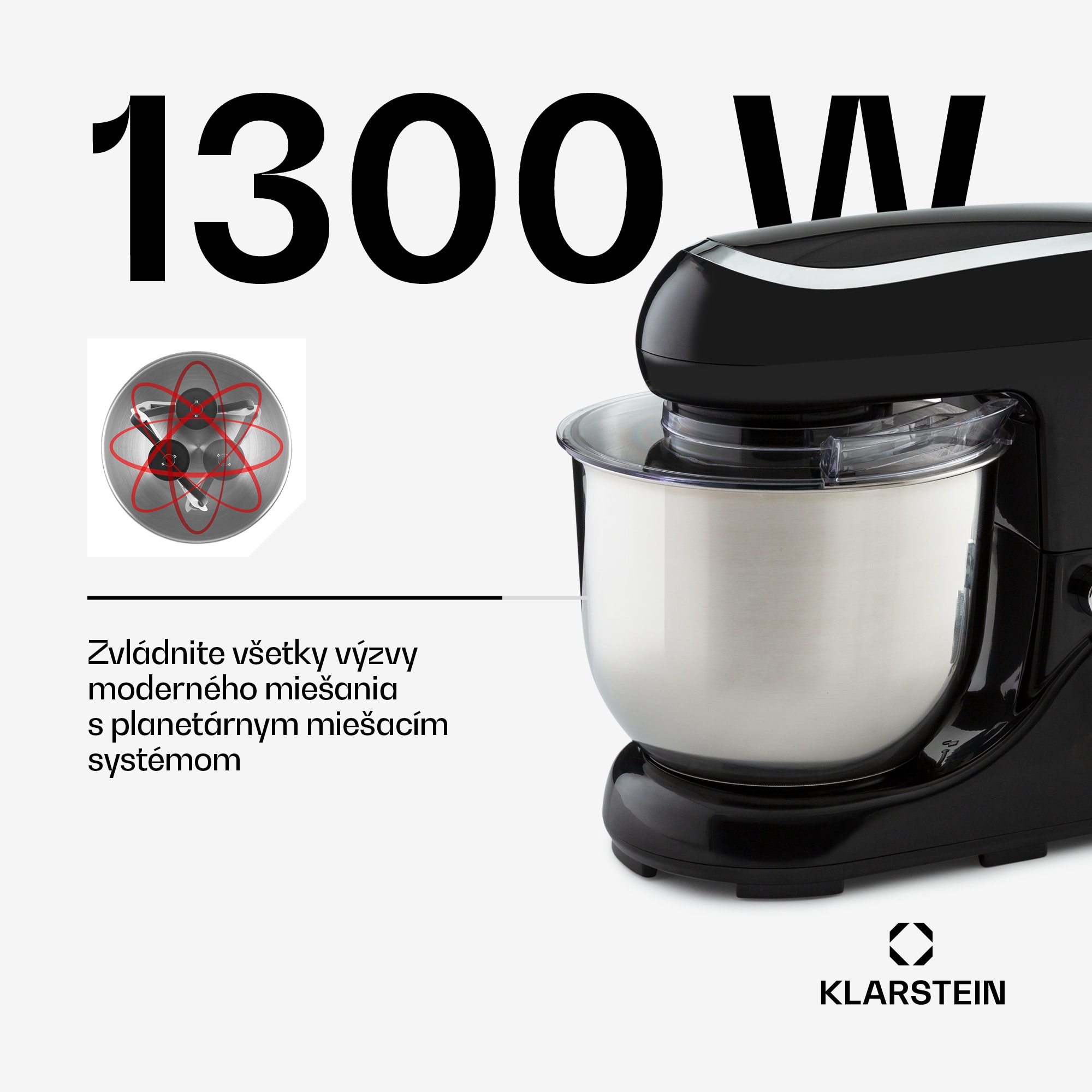 Klarstein Bella Pico 2G, kuchynský robot, 1300 W, 1,7 PS, 6 stupňov, 5 l – Obrázok 3