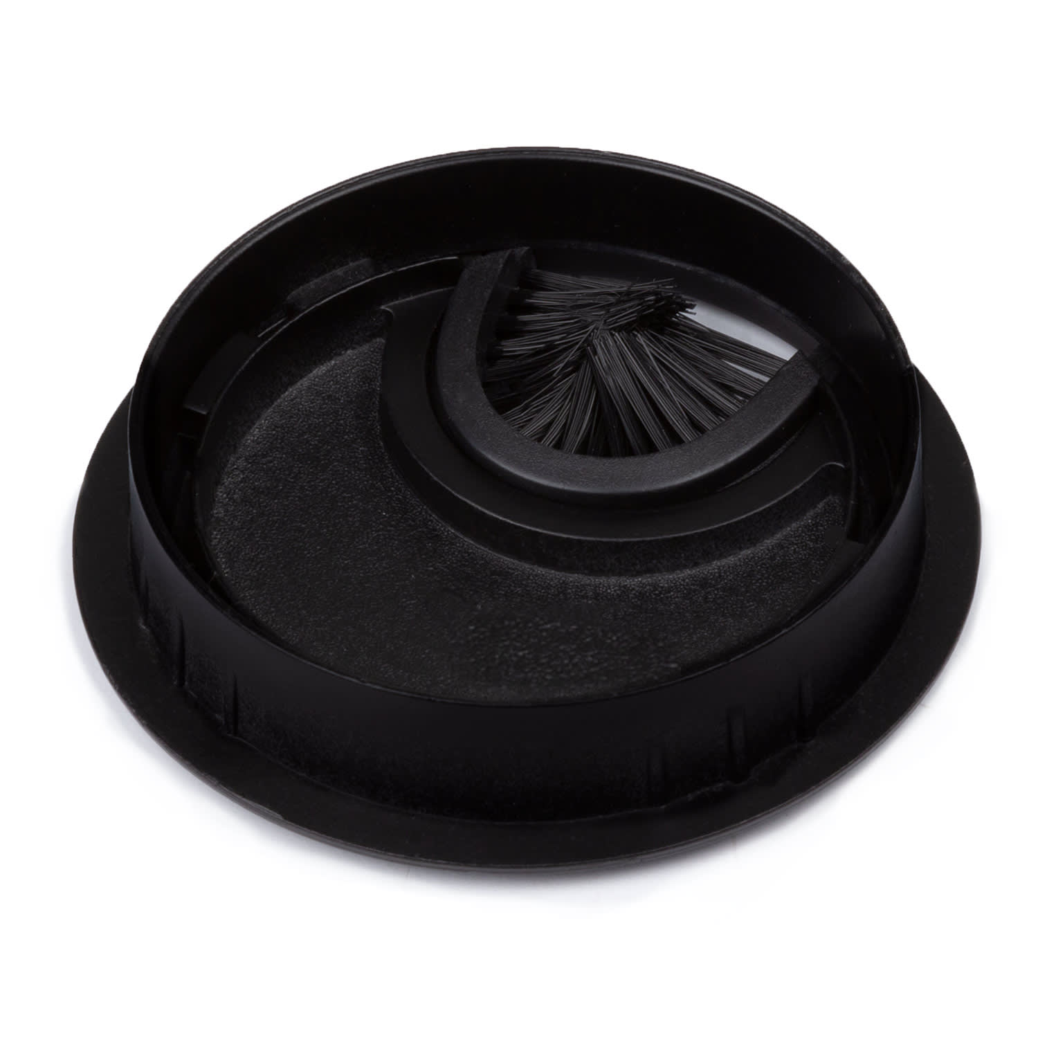 OneConcept Káblová priechodka, súprava 2 kusov, 60 mm, kov, štetinové tesnenie – Obrázok 4