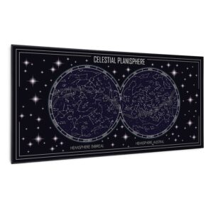 Klarstein Wonderwall Air Art Smart, infračervený ohrievač, 120 x 60 cm, 700 W, mapa oblohy