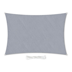 Blumfeldt Pravouhlá slnečná clona, 2 x 4 m, s upevňovacími okami, polyester, priedušná