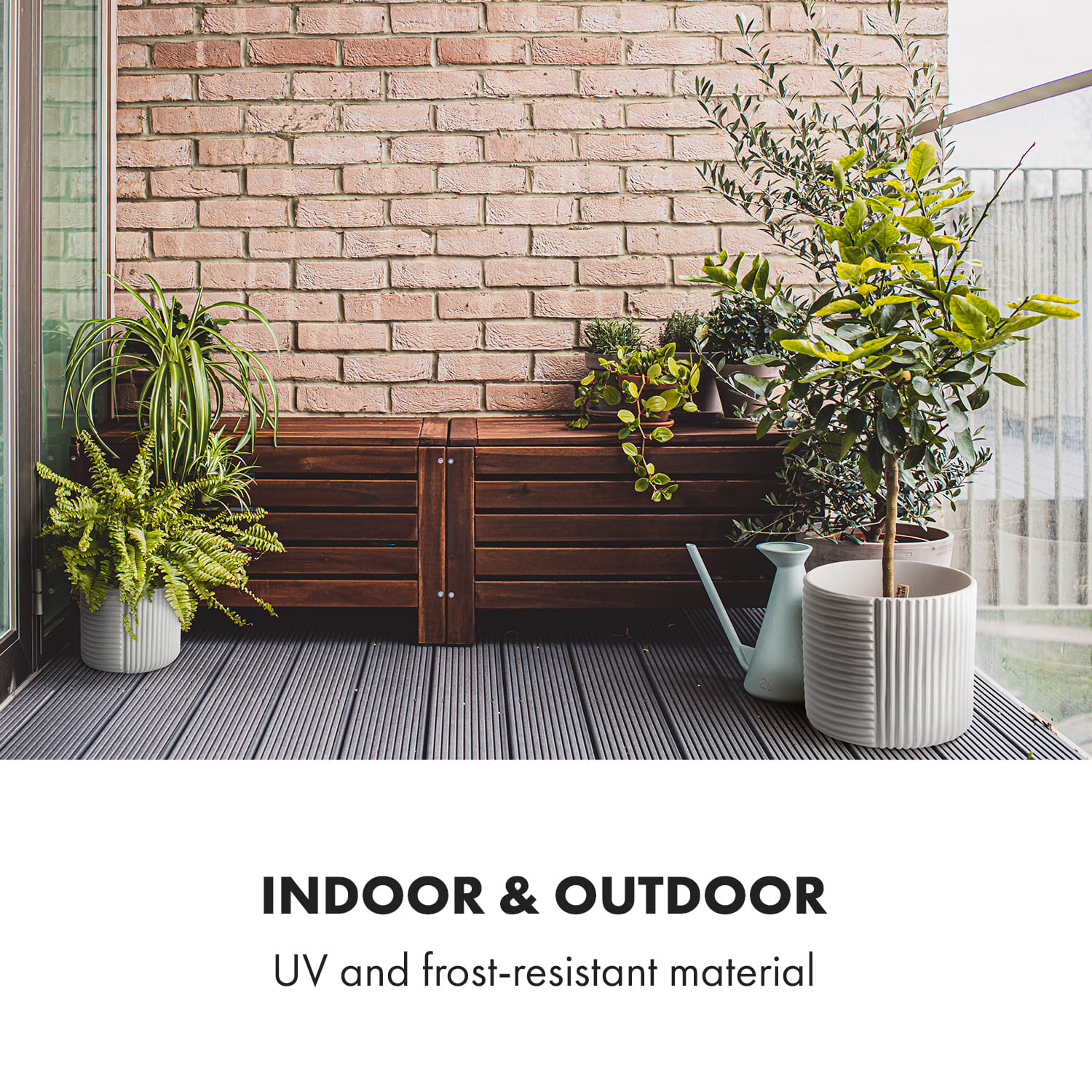 Fox & Fern Hasselt, kvetináč z polystonu, ručne robený – Obrázok 5